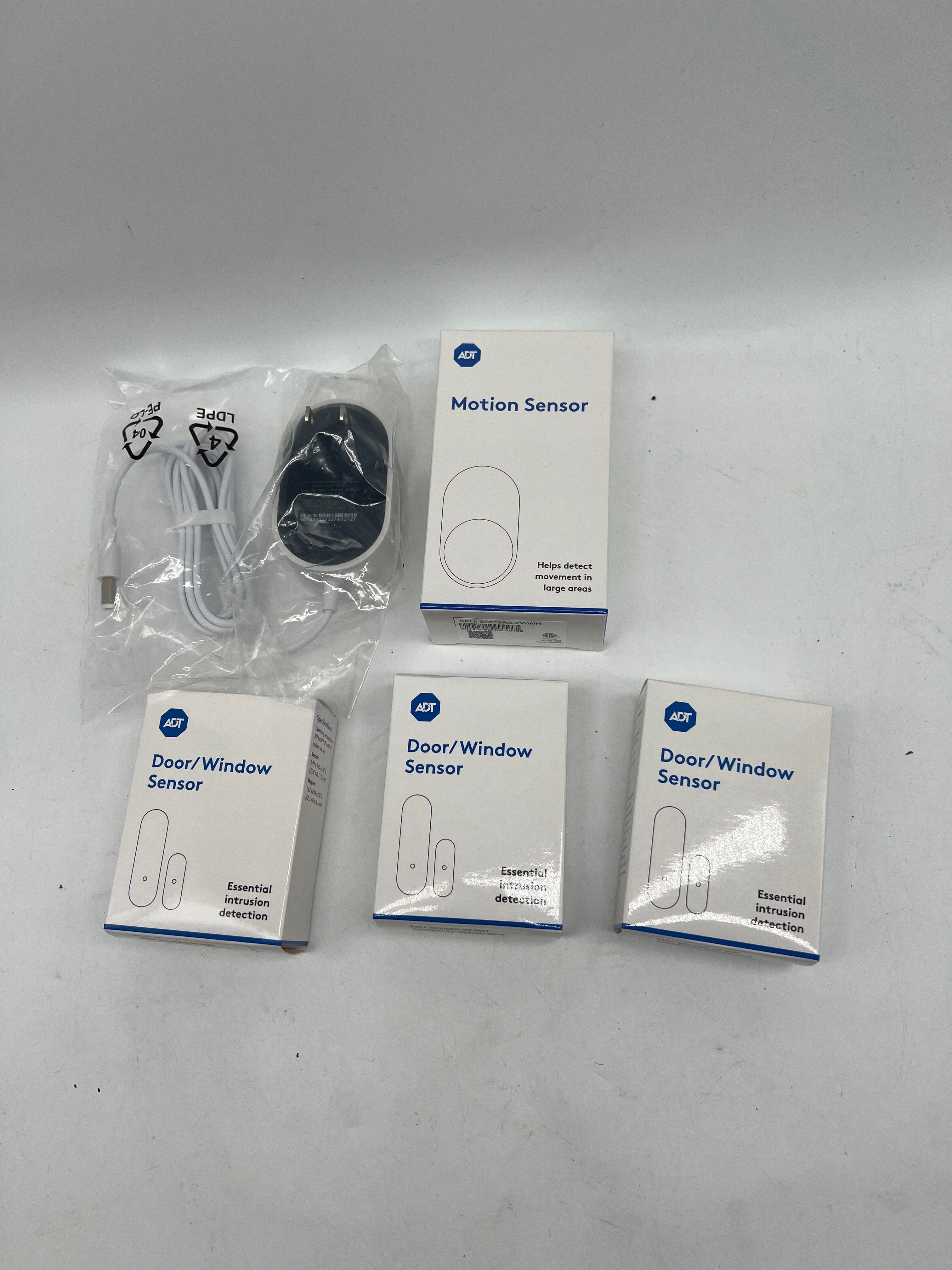 ADT Smart Home Security- Base - Window Door Motion Sensors - New Open Box
