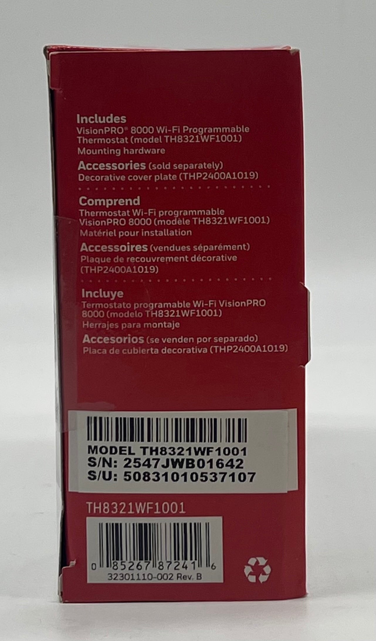 Honeywell Vision Pro 8000 Thermostat White - New In Box