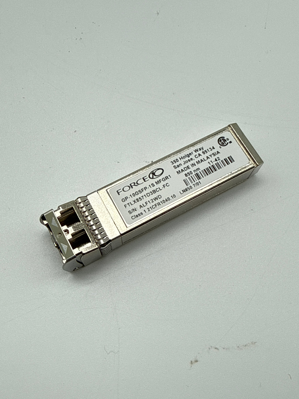 Force10 GP-10GSFP-1S-MFGR1 10Gb SFP+ 10GBASE-SR Transceiver Lot of 25 - Used