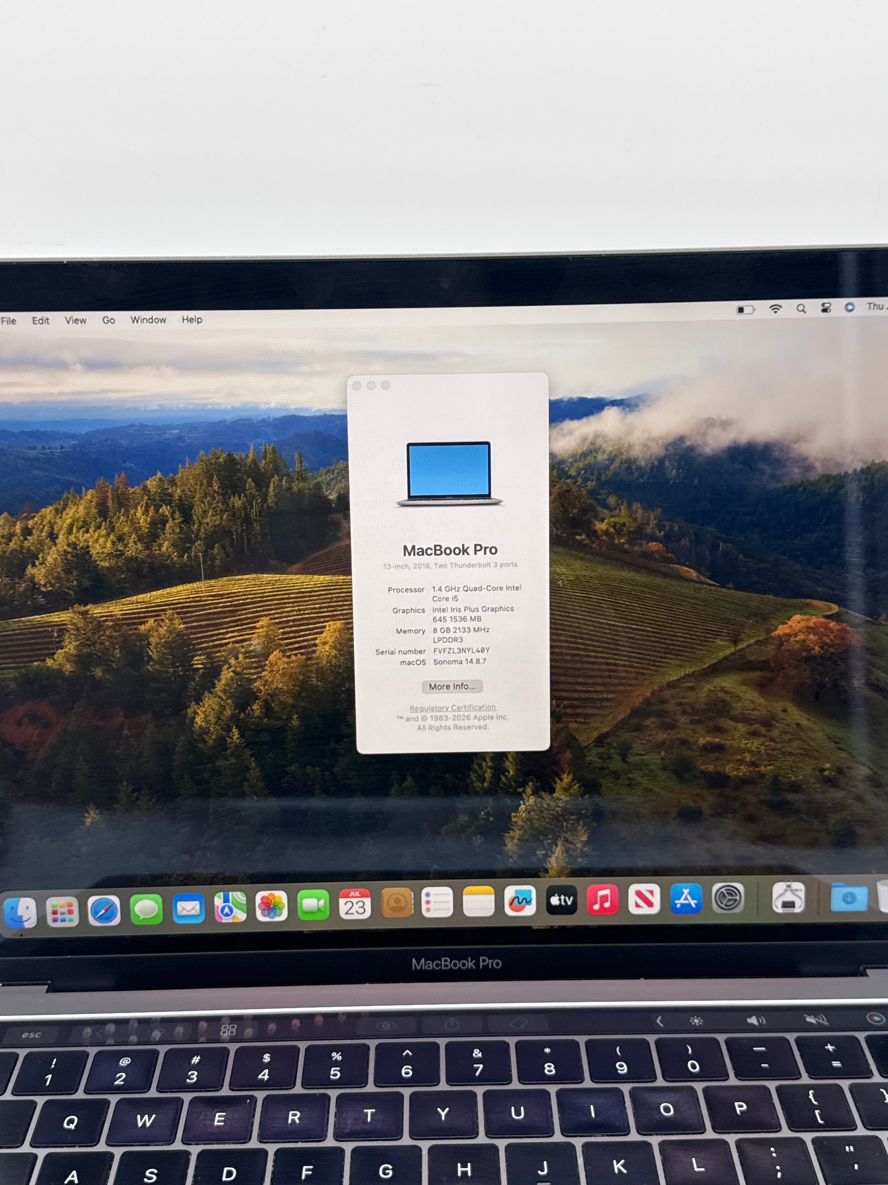 Apple MacBook Pro 13" A2159 2019 Core i5 8GB RAM 128GB SSD - Used