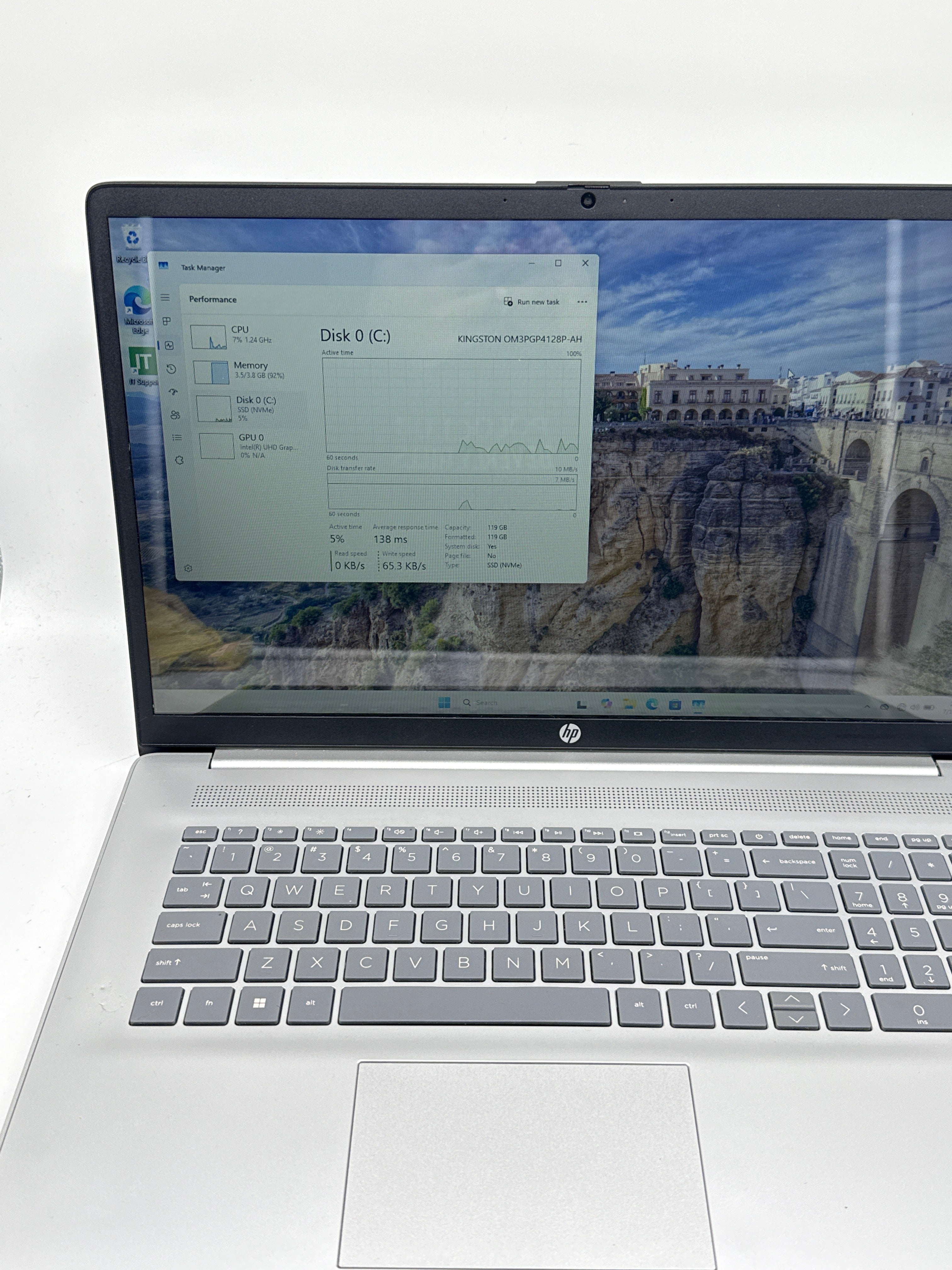 HP Laptop 17-cn0xxx 17.3" Pentium Silver N5030 4GB RAM 128GB SSD - Used