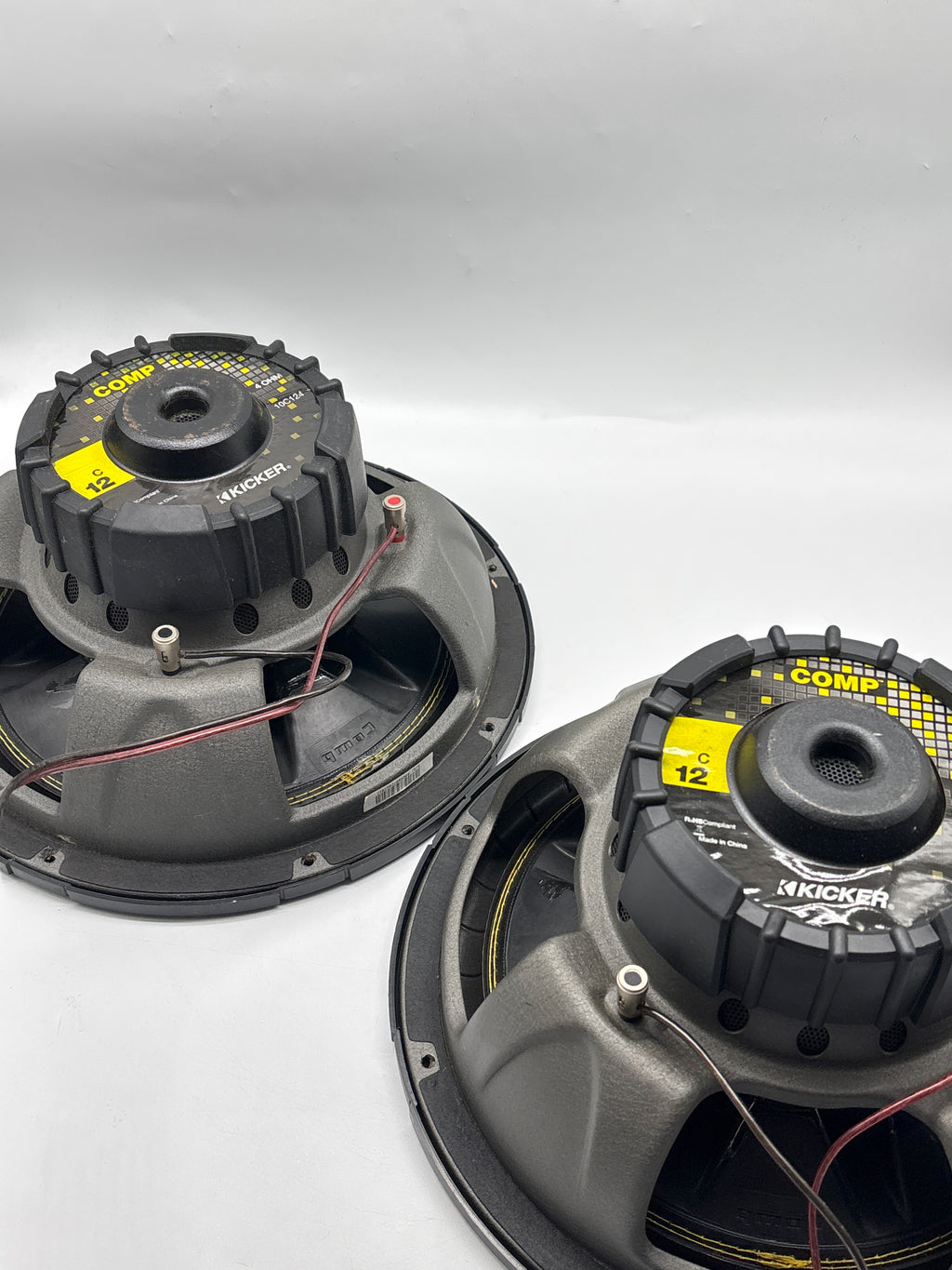 KICKER Comp C12 12in Car Audio Subwoofers Pair 150W RMS 4-Ohm Read
