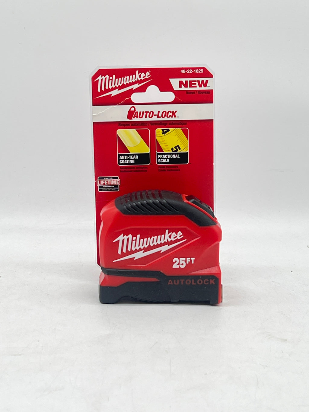 Milwaukee Measuring Tape 25 ft Steel Blade Compact Model 48-22-1825 Red New In Box