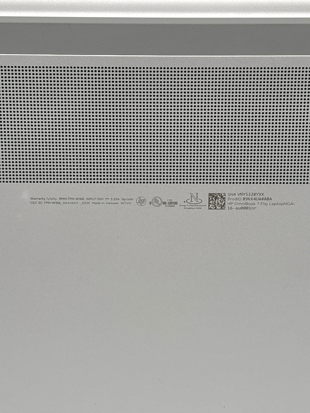 HP OmniBook 7 16-au0001nr Flip Ultra 7 256V 16GB RAM 1TB SSD Silver