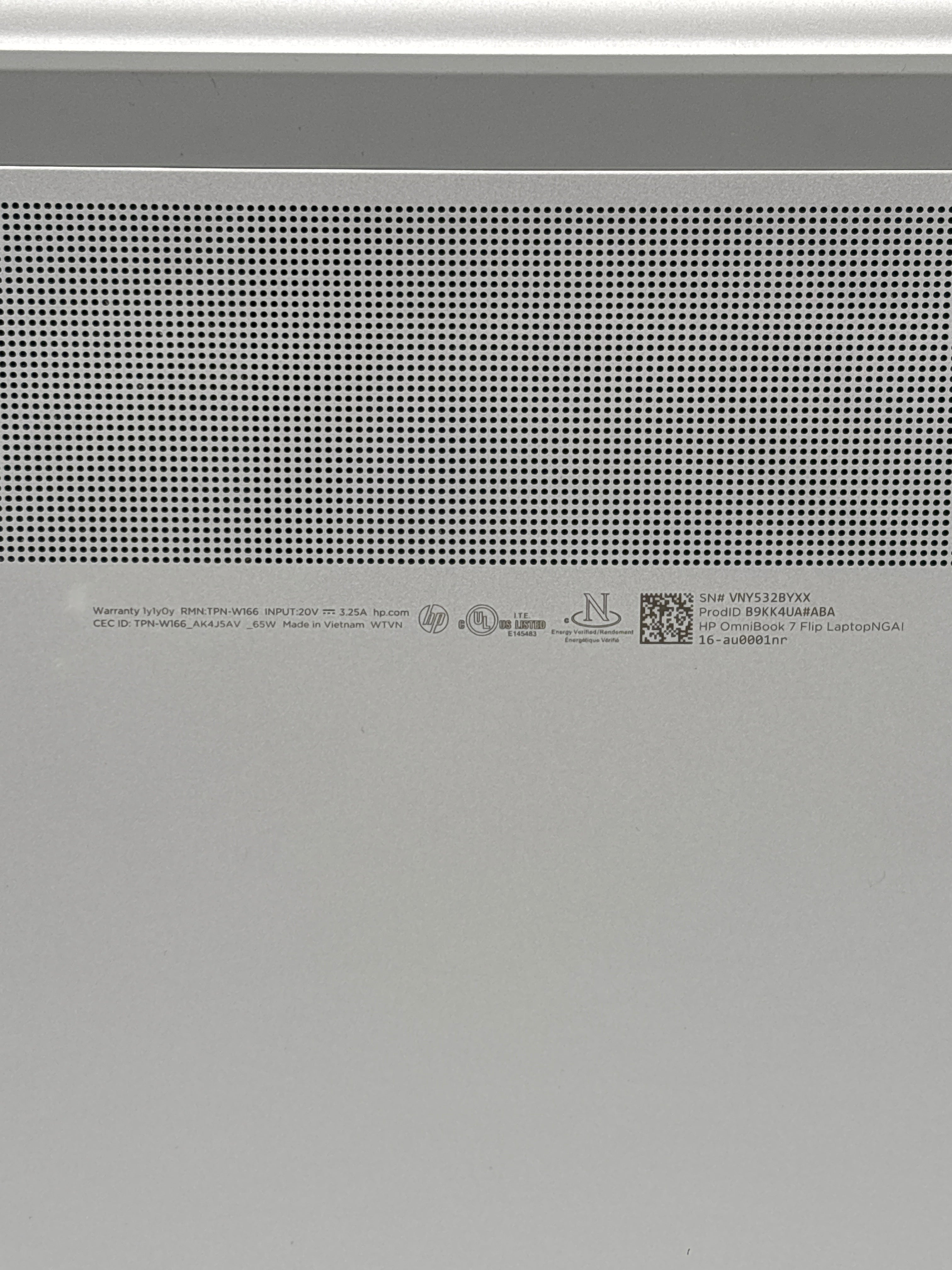 HP OmniBook 7 16-au0001nr Flip Ultra 7 256V 16GB RAM 1TB SSD Silver
