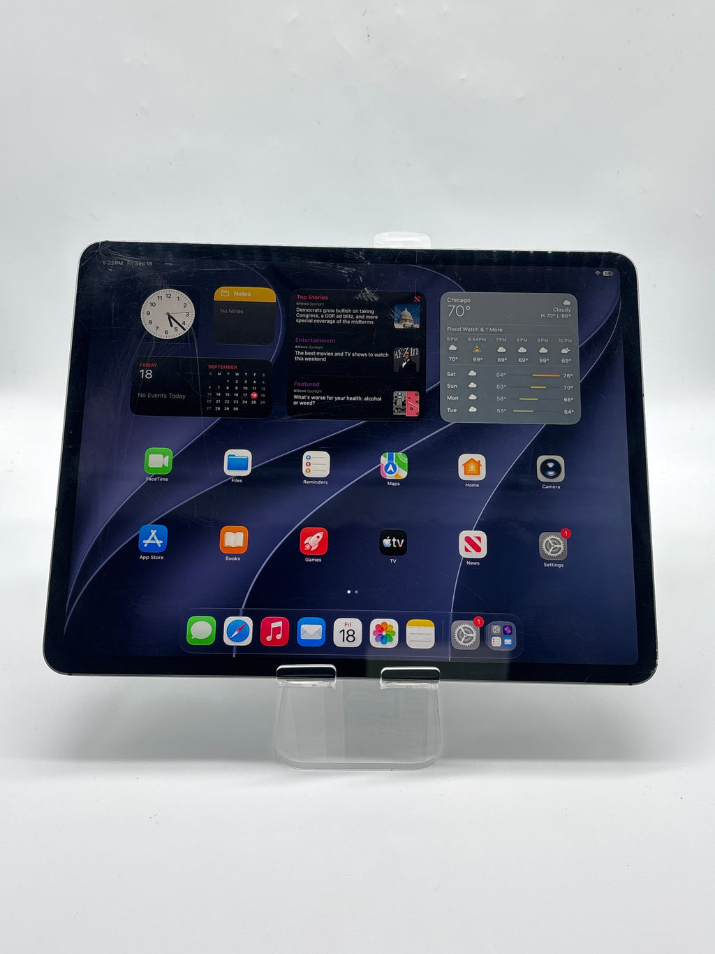Apple iPad Pro 12.9" 4th Gen A2069 A12Z 6GB RAM 1TB Wi-Fi + Cellular - Cracked Screen