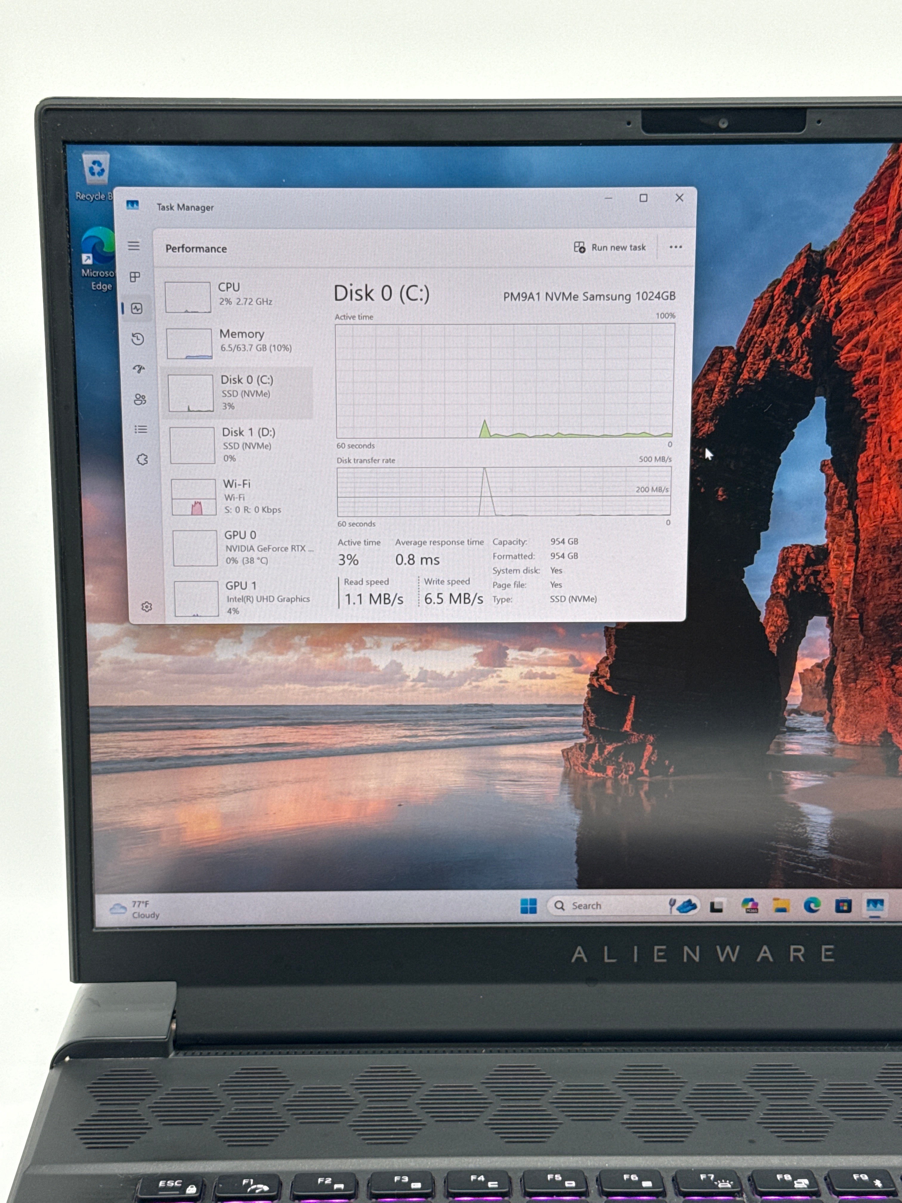 Dell Alienware M16 R1 i7-13700HX 64GB RAM 2TB SSD NVIDIA RTX 4070 - USED B