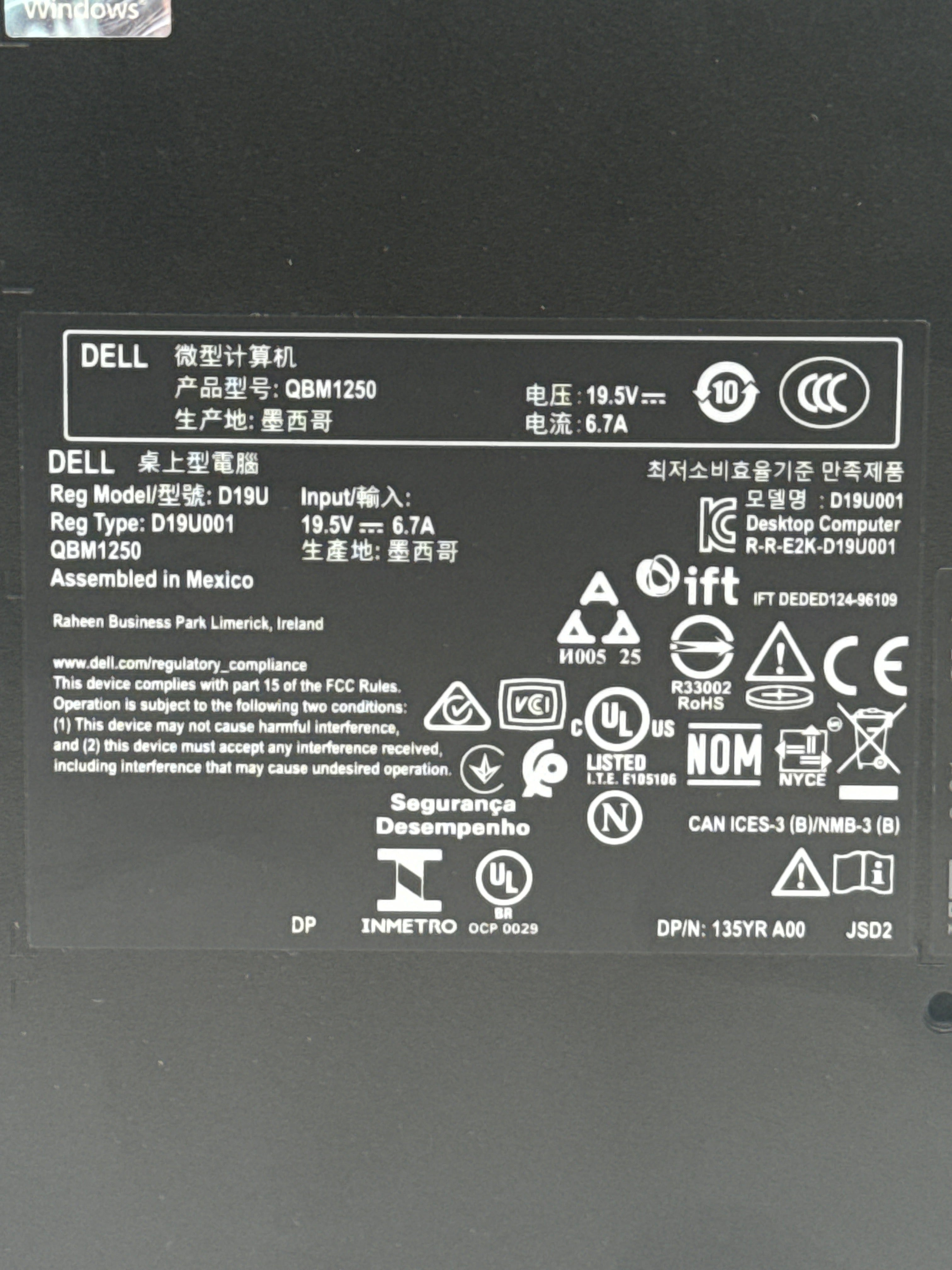Dell Pro Micro Plus QBM1250 Ultra 5 245T 16GB RAM 256GB SSD