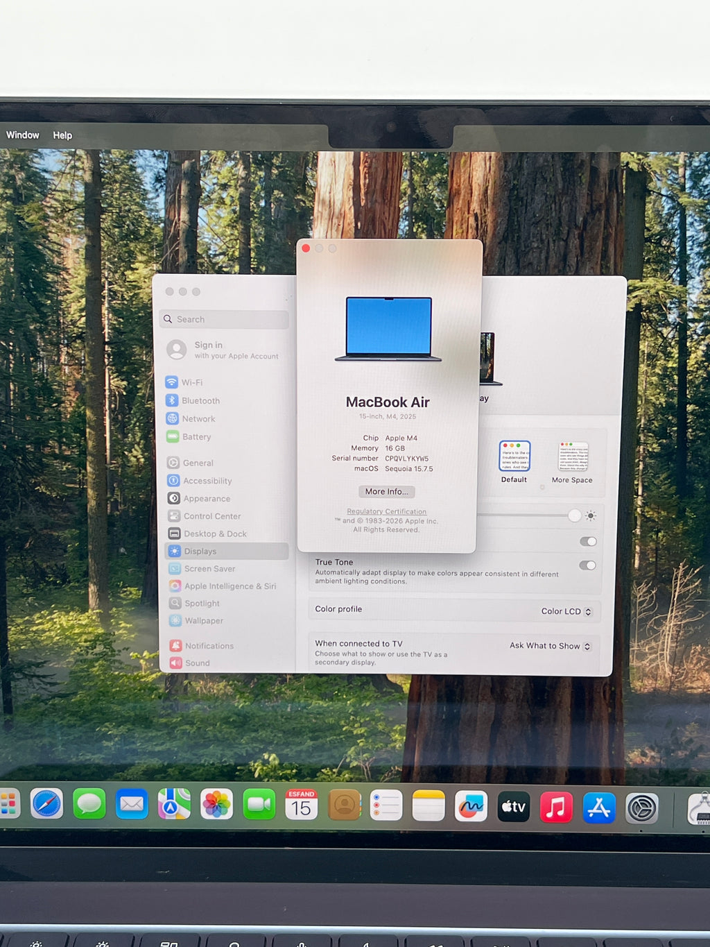 Apple MacBook Air 15" M4 2025 16GB RAM 512GB SSD - Used