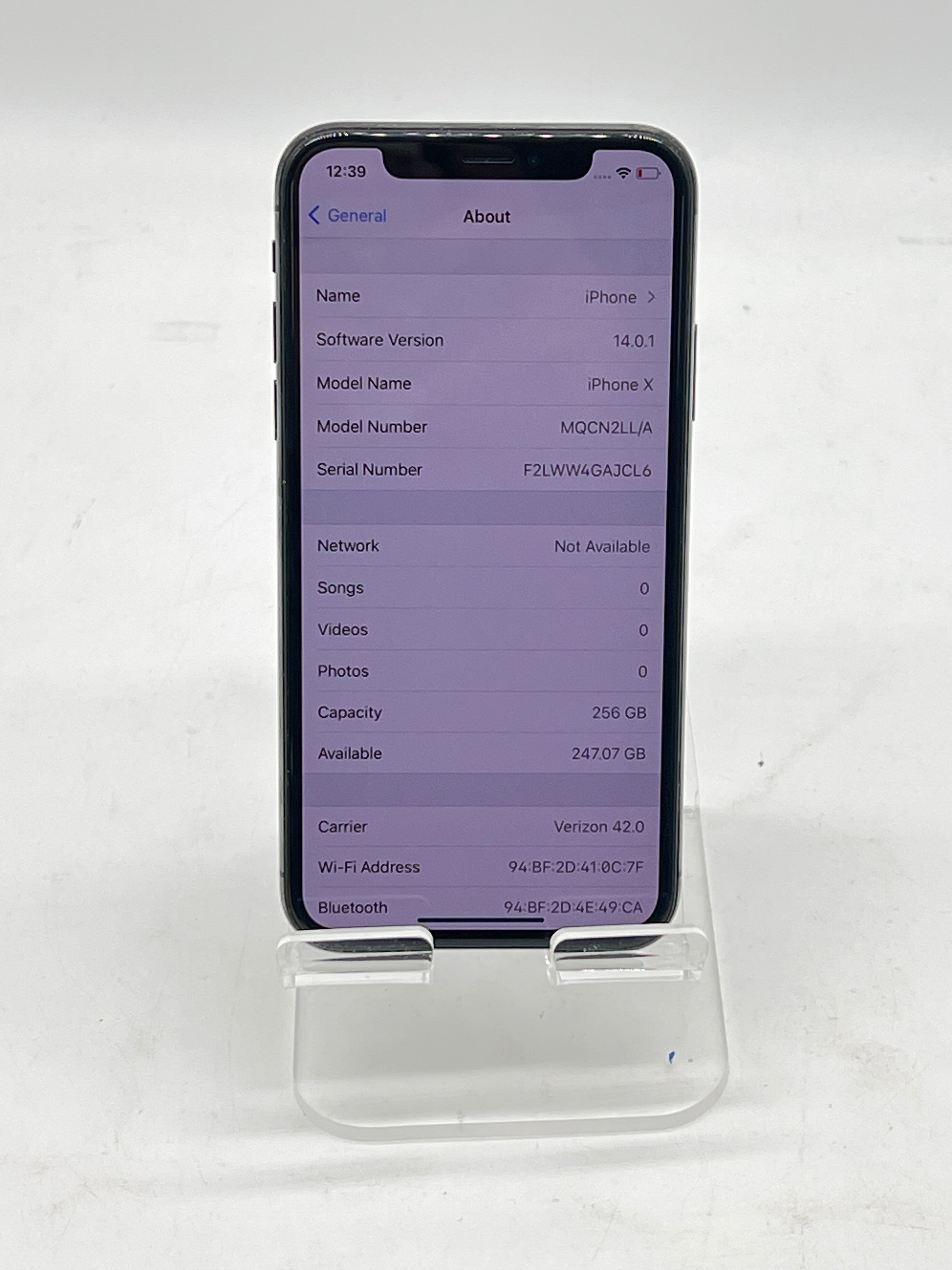 Apple iPhone X 256GB Black Unlocked Verizon Black - Used
