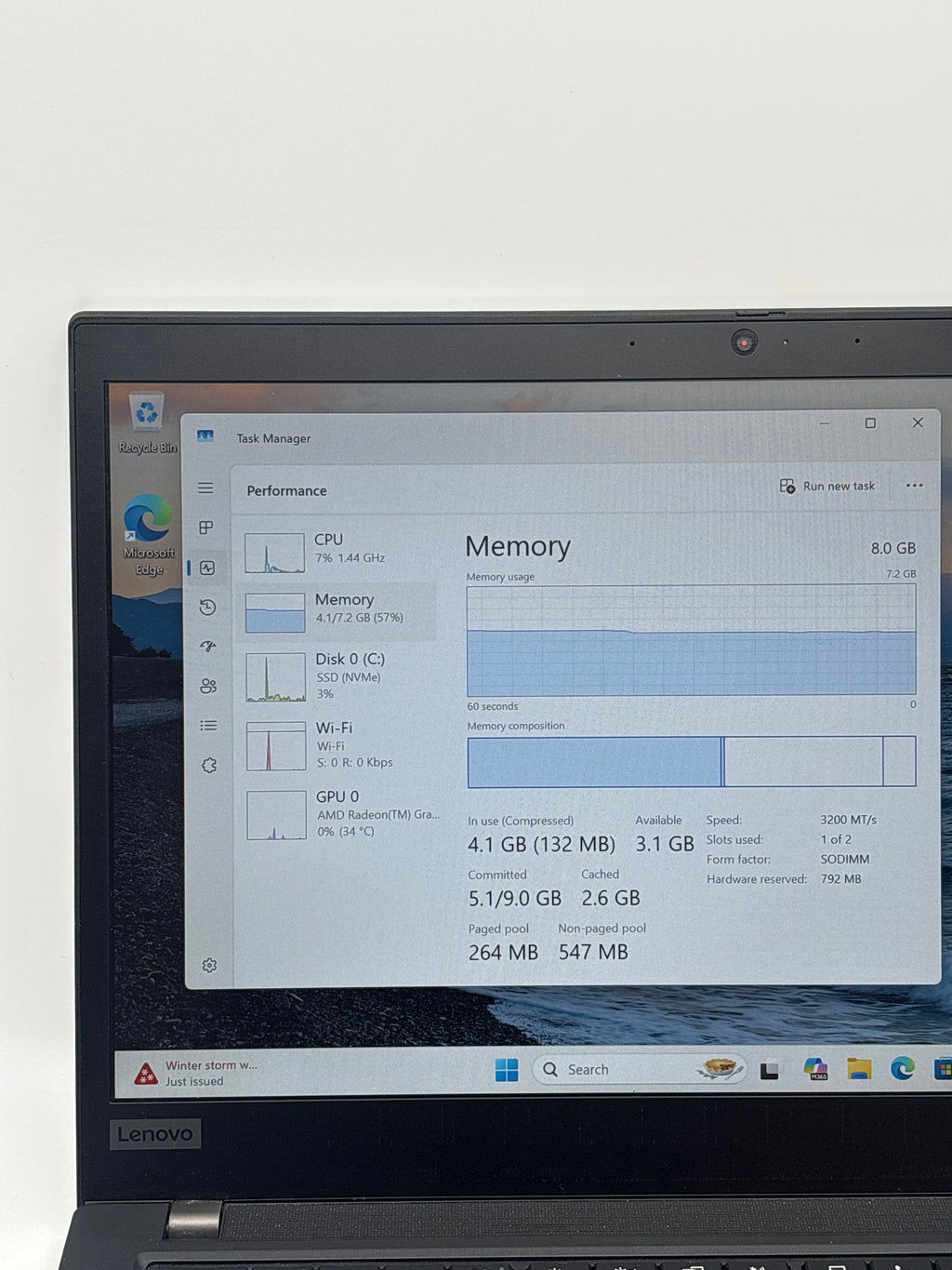 Lenovo ThinkPad T14 Gen 1 AMD Ryzen 5 Pro 4650U 8GB SSD 256GB