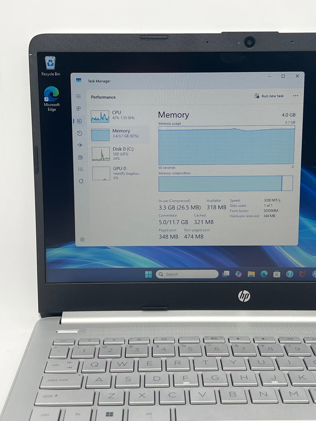 HP 14-dq6011dx N150 4GB RAM 128GB SSD