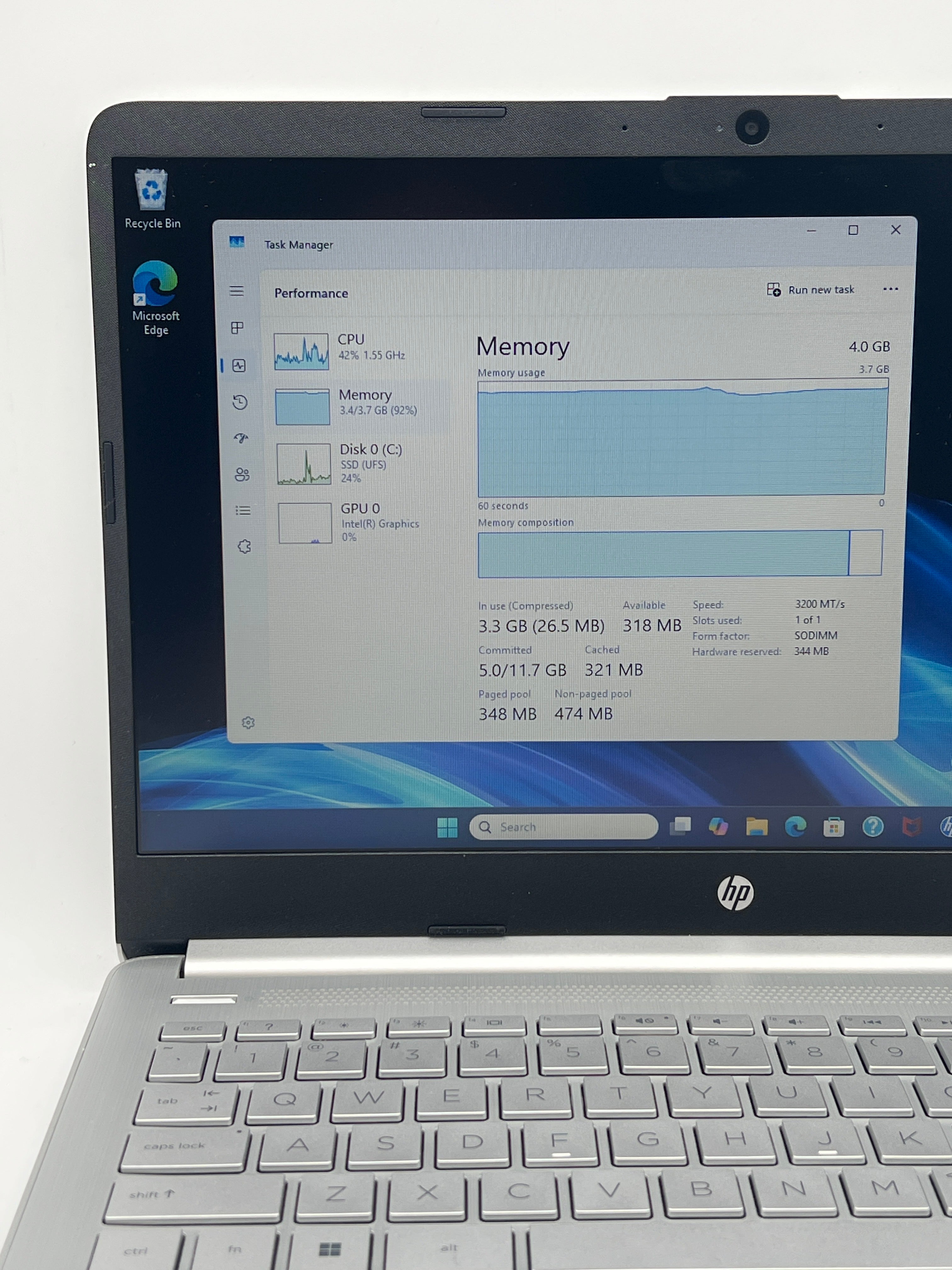 HP 14-dq6011dx N150 4GB RAM 128GB SSD