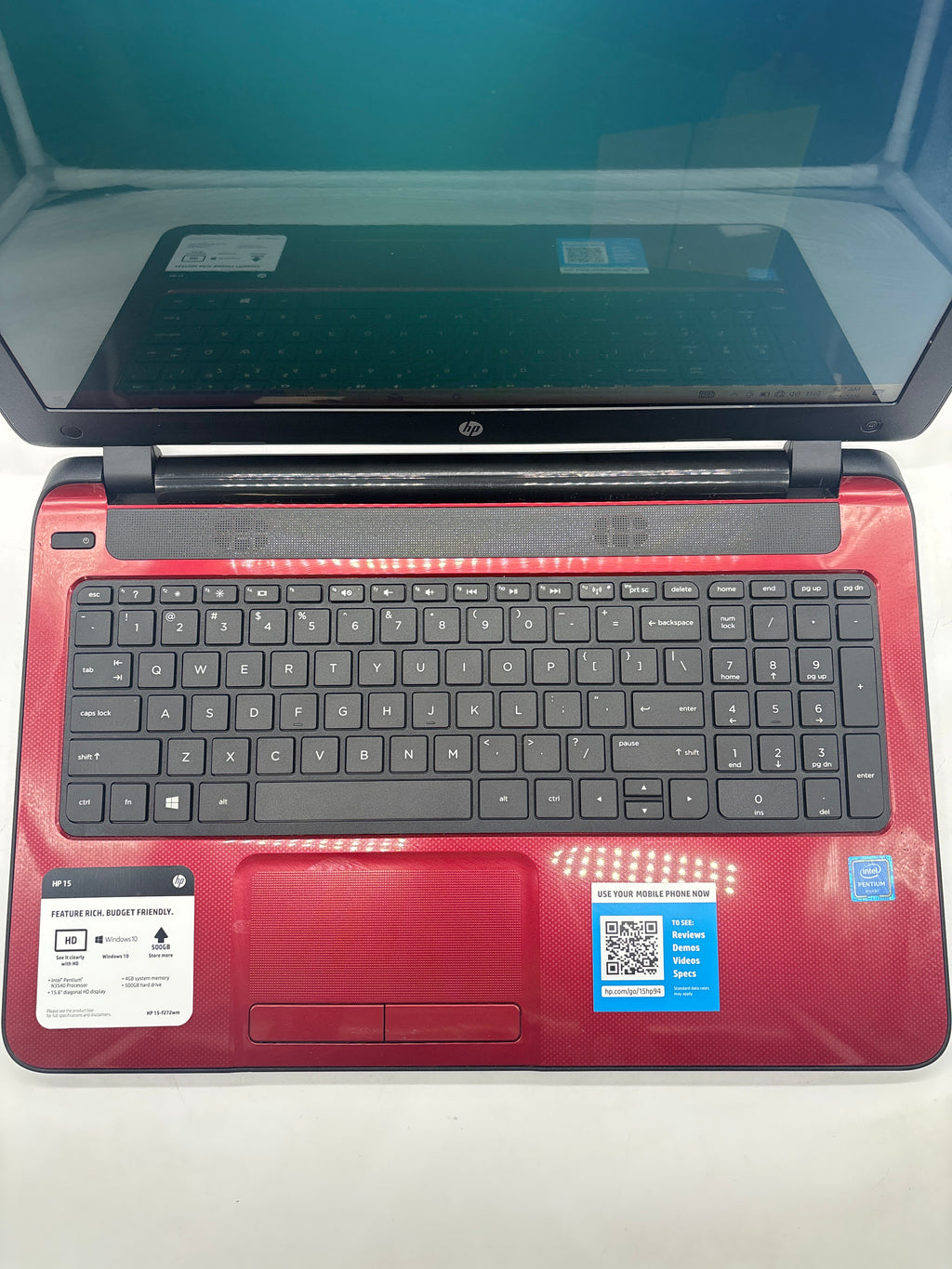 HP 15-f272wm N3540 4GB RAM 500GB HDD - For Parts (Read DESC)