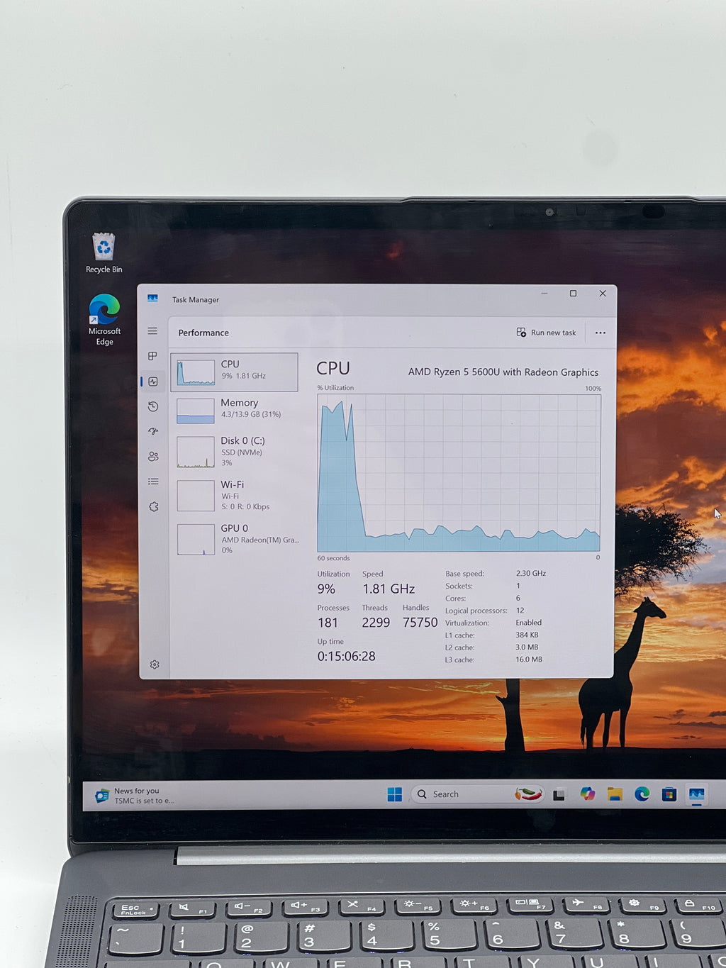 Lenovo IdeaPad 5 Pro 14ACN6 14" Touch Ryzen 5 5600U 16GB RAM 512GB SSD - Used