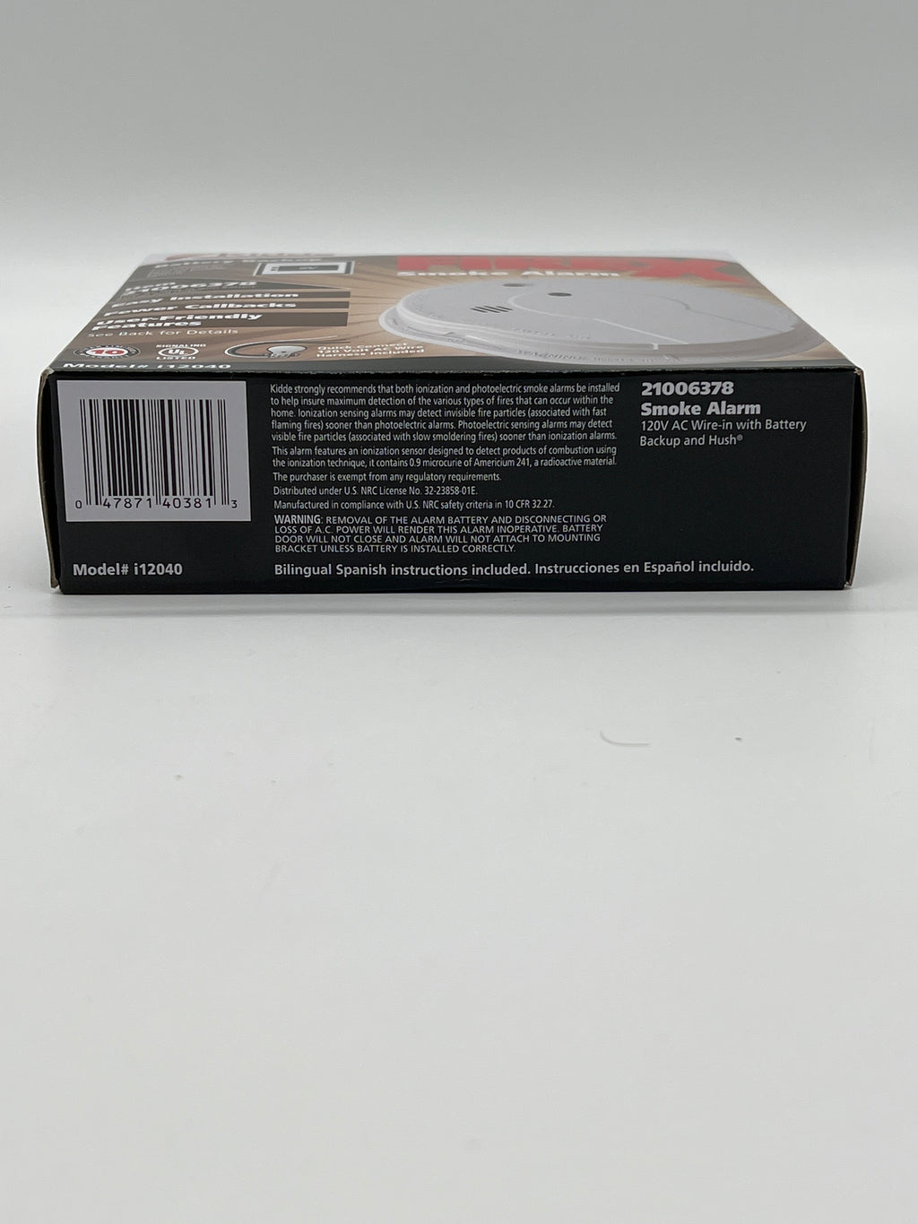 Kidde i12040 120V AC Wire-In Smoke Alarm With Battery Backup (Lot of 6)