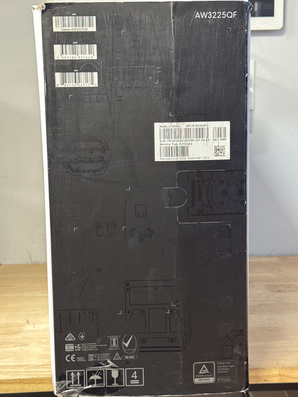 Dell Alienware AW3225QF 32" 4K 240Hz QD-OLED Black - Used