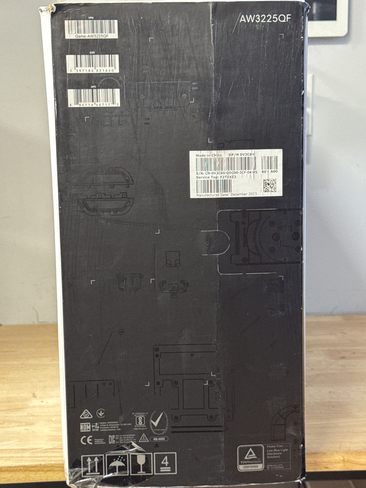Dell Alienware AW3225QF 32" 4K 240Hz QD-OLED Black - Used