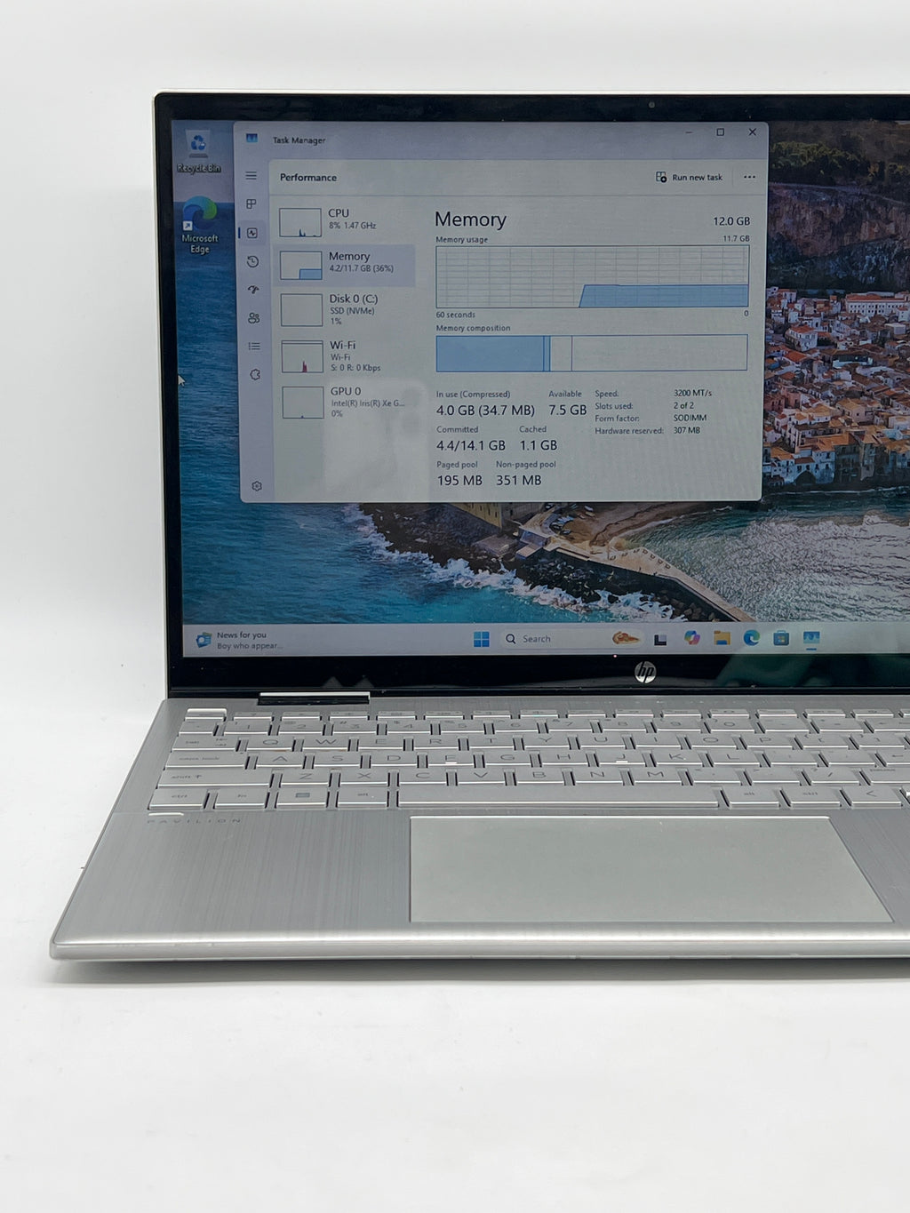 HP Pavilion x360 Convertible 15t-er100 i5-1235U 12GB RAM 256GB SSD - Used