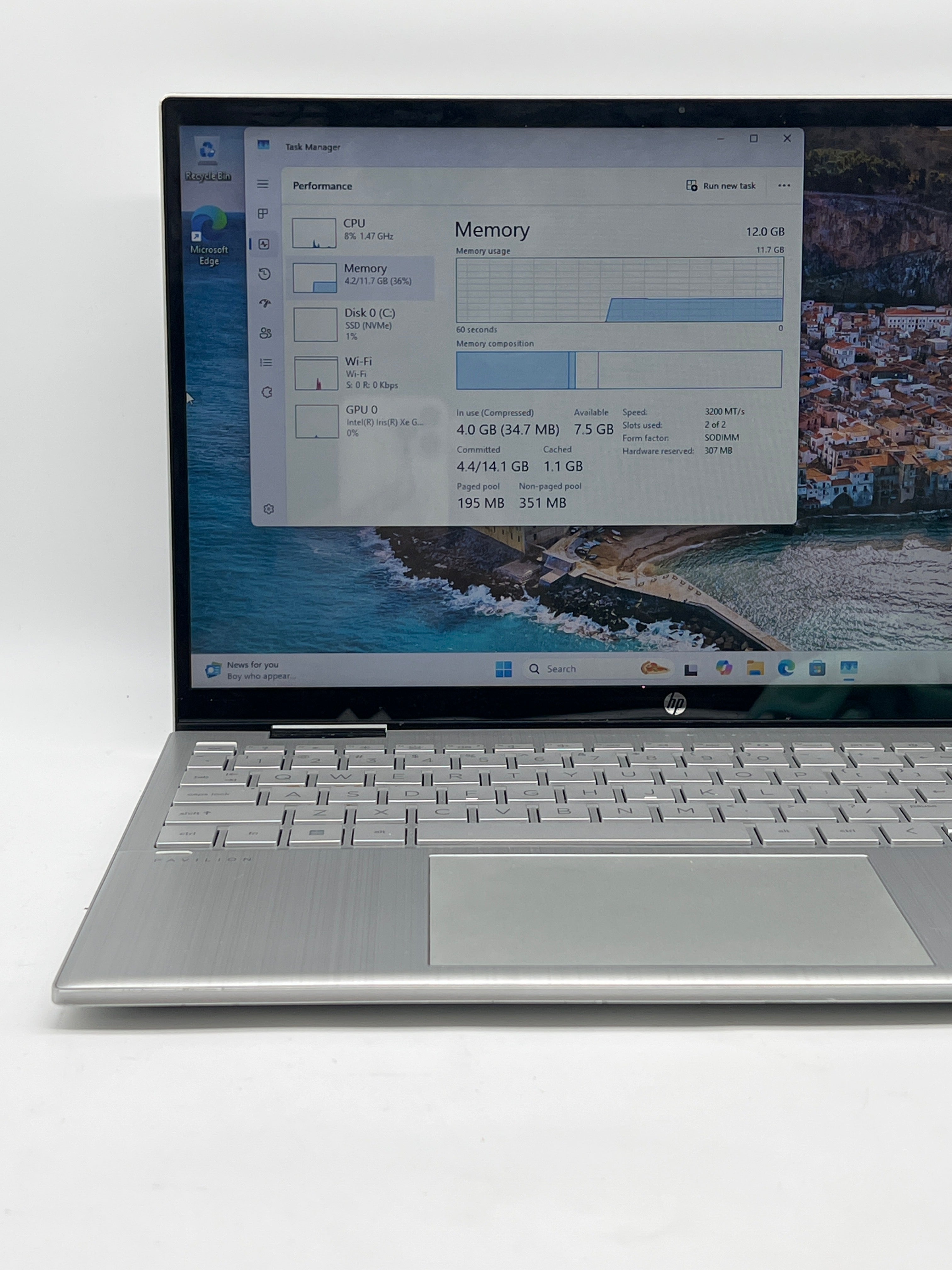 HP Pavilion x360 Convertible 15t-er100 i5-1235U 12GB RAM 256GB SSD - Used