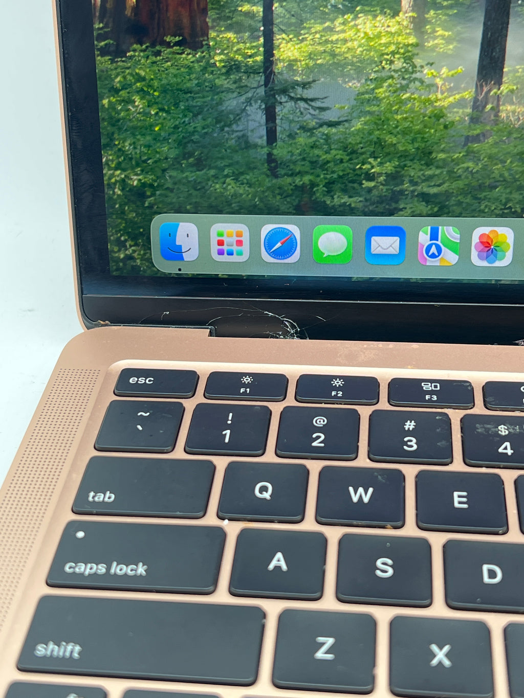 Apple MacBook Air 13" M1 A2337 Rose Gold - For Parts (Small Crack)