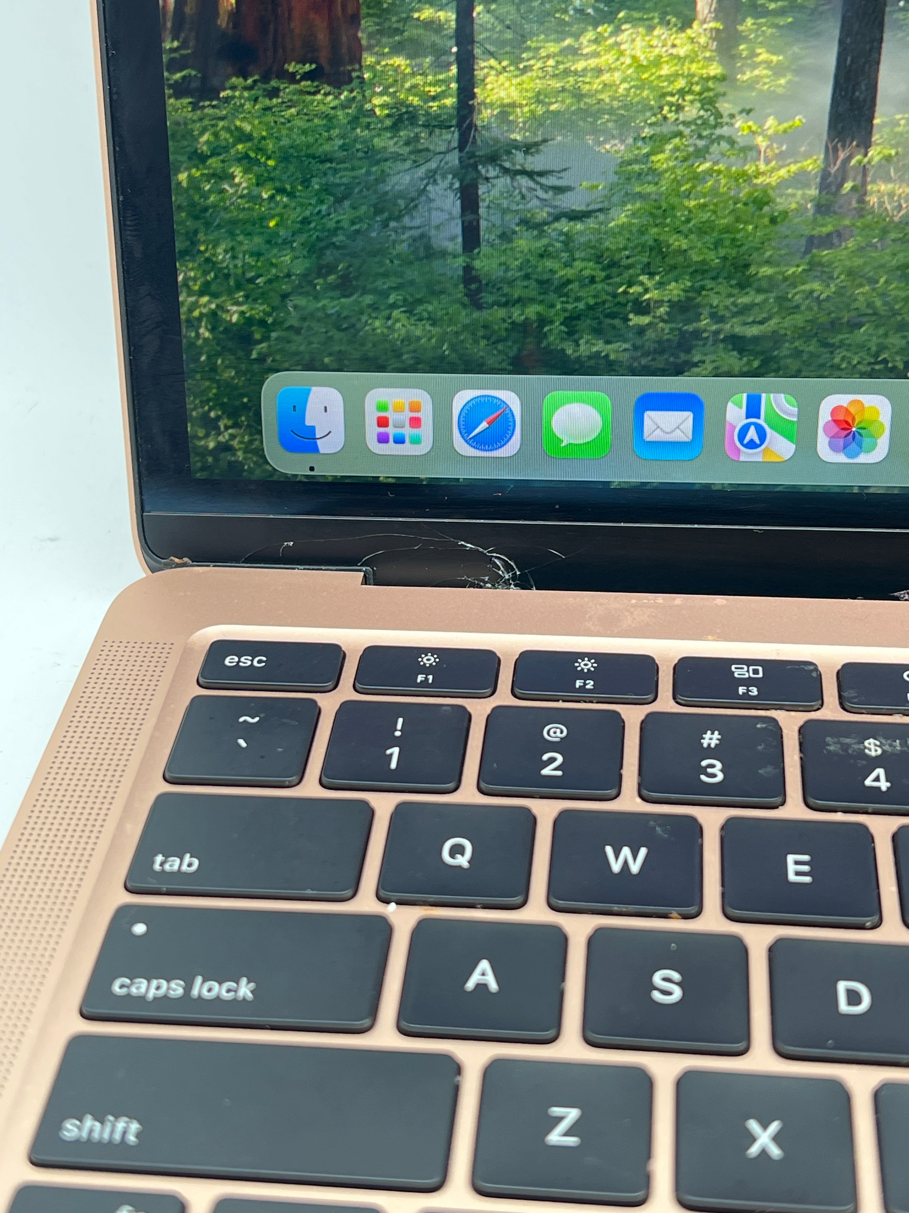Apple MacBook Air 13" M1 A2337 Rose Gold - For Parts (Small Crack)