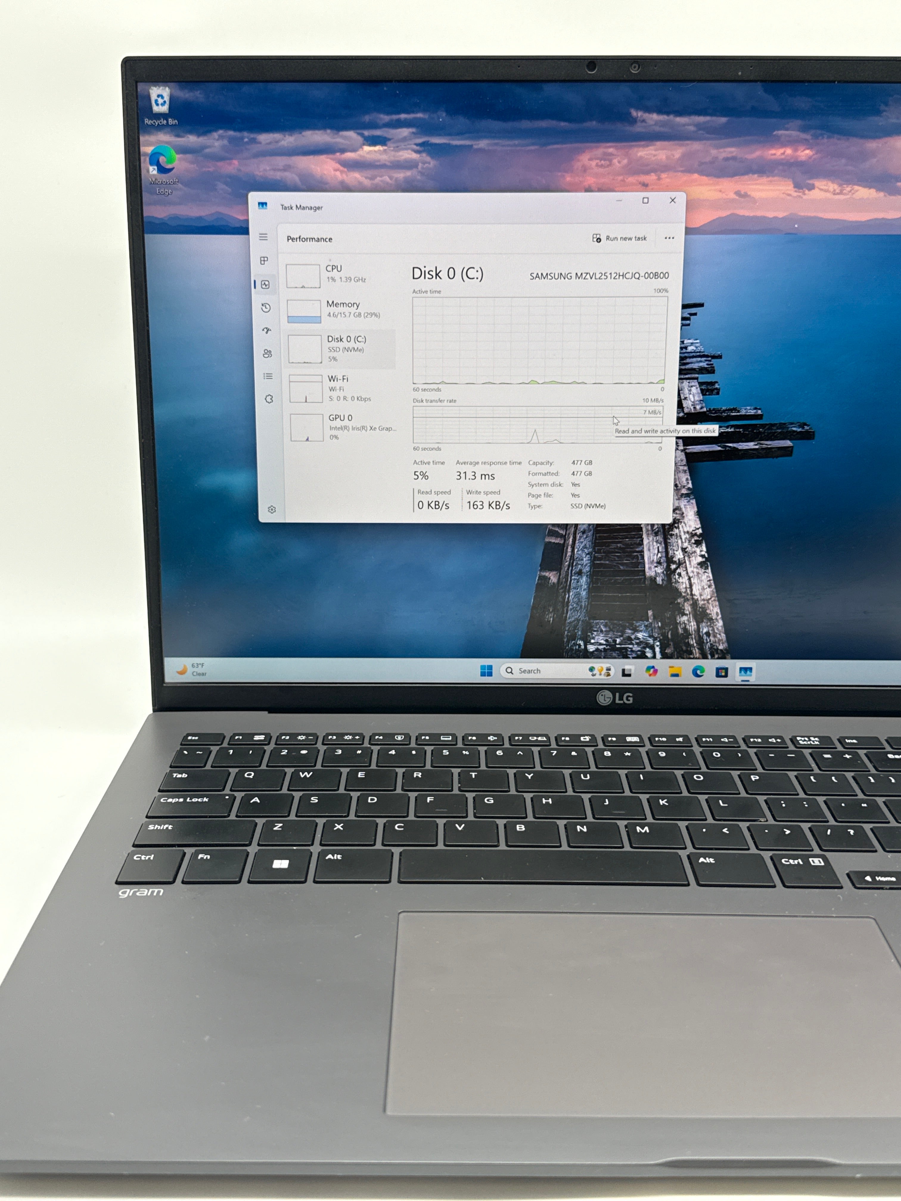 LG Gram 16Z90R-K.AAS6U1 i5-1340P 16GB RAM 512GB SSD