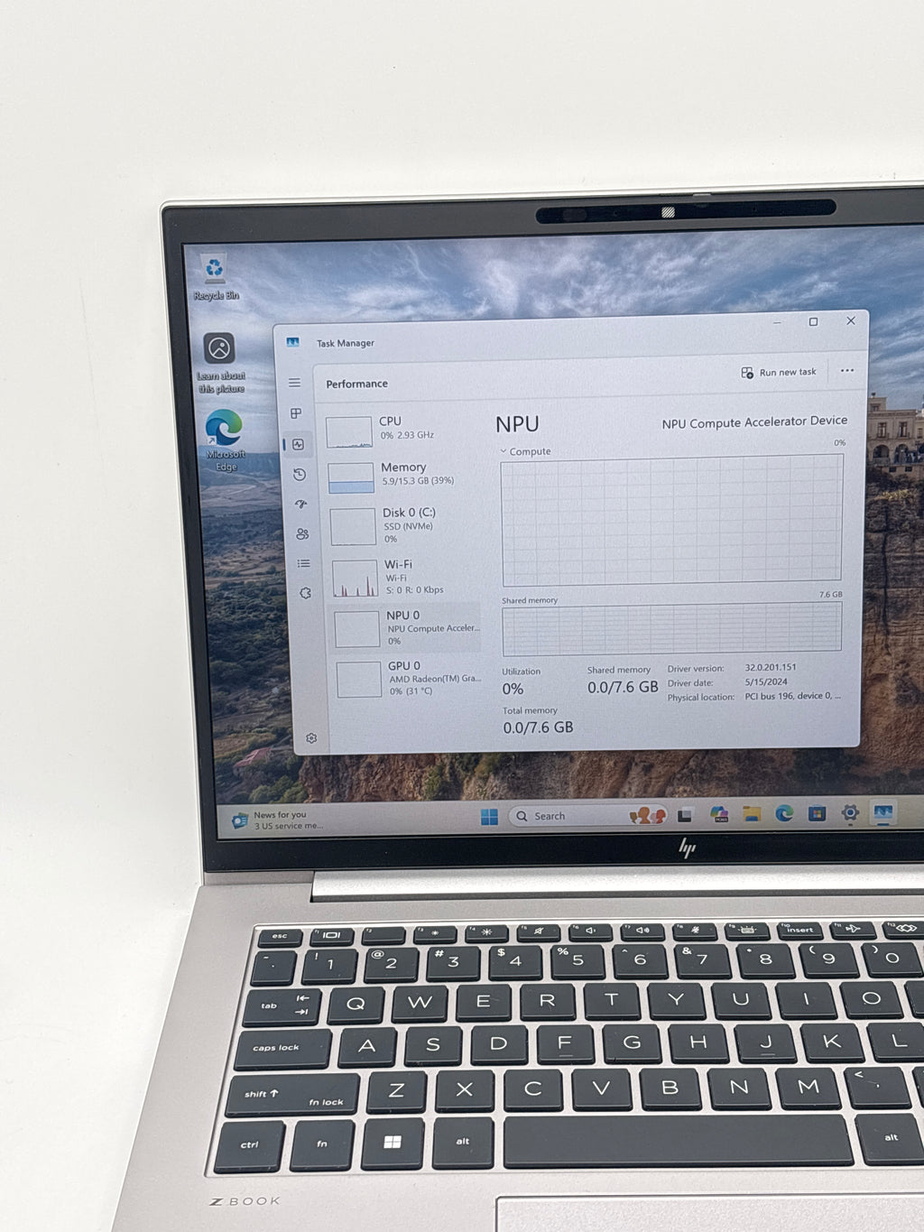 HP ZBook Firefly 14 G11 Ryzen 5 Pro 8640HS 16GB RAM 256GB SSD