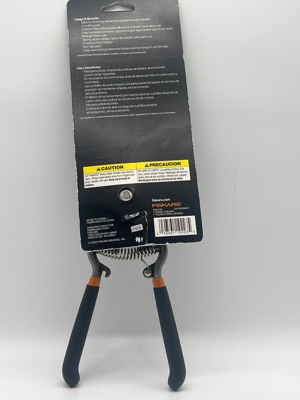 Fiskars Grass Shears Bypass Shears Steel Multicolor Lifetime Warranty