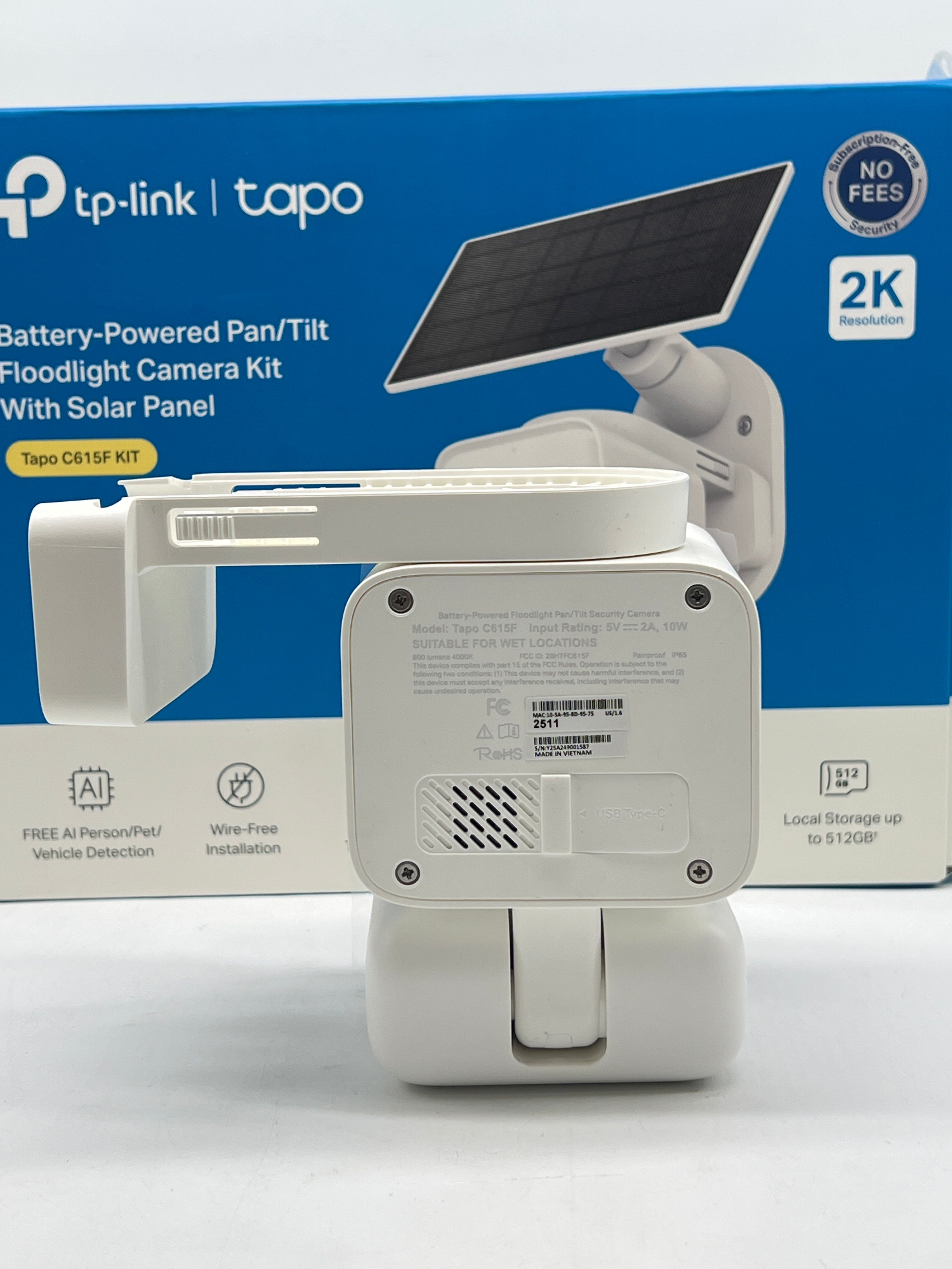 TP-Link Tapo C615F Kit Security Camera Used with Box