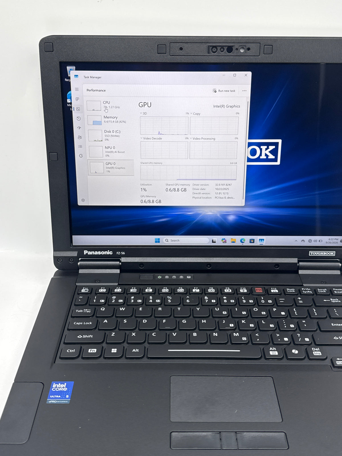 Panasonic Toughbook FZ-56BZ00UBM Ultra 5 235H vPro 16GB 512GB - Open Box