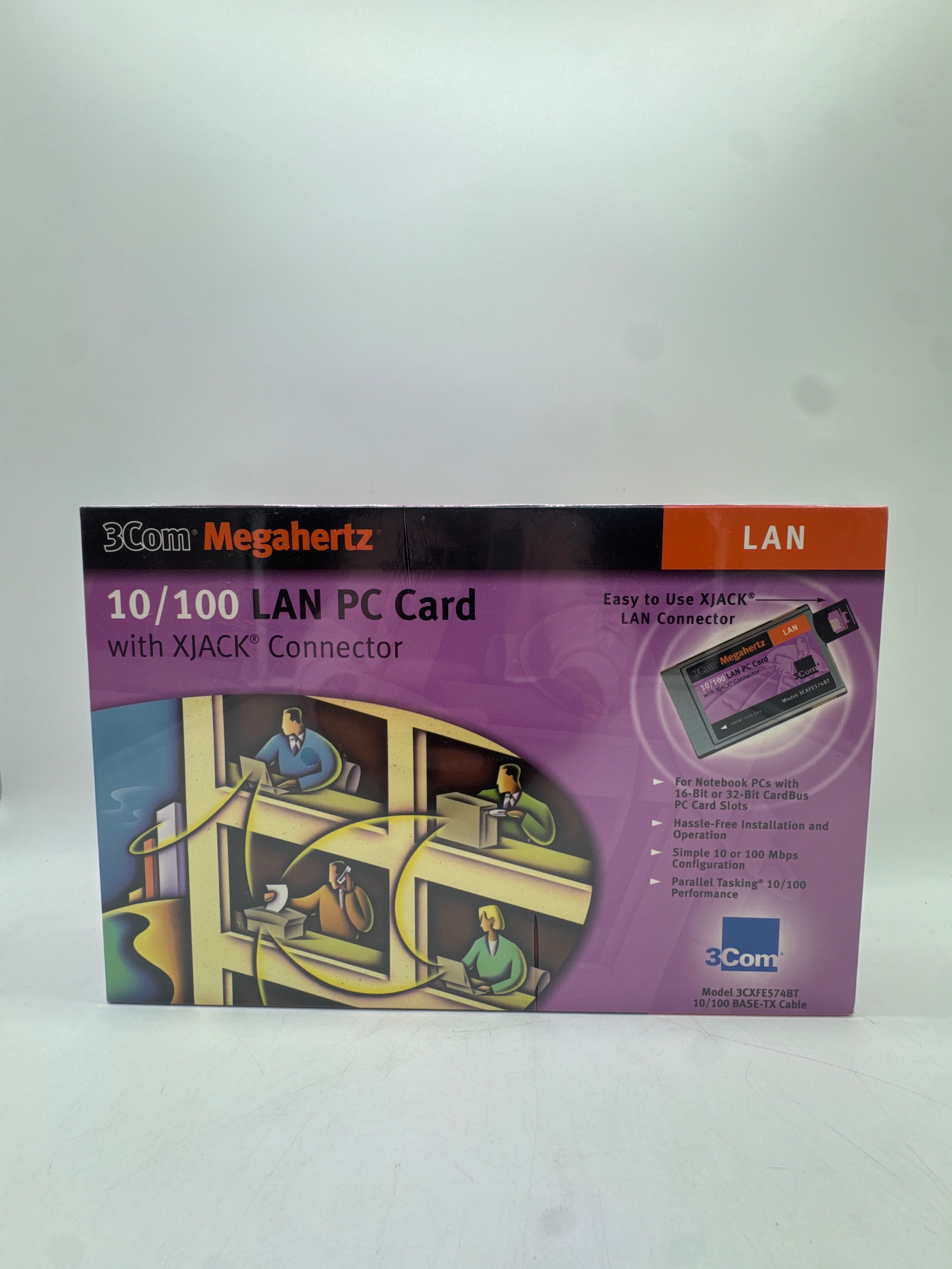 3Com 10/100 LAN PC Card 3CXFE574BT - New In Box
