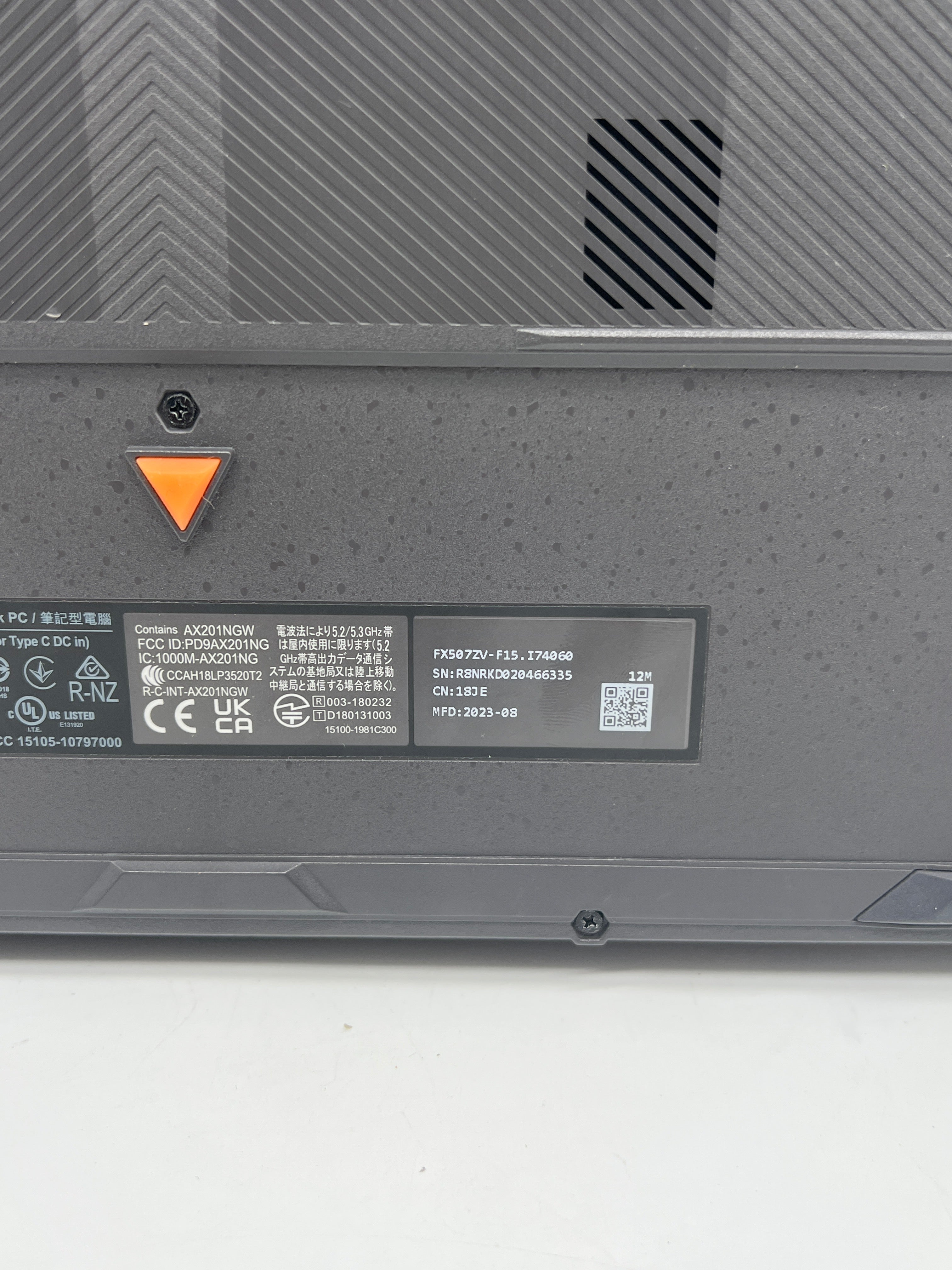 Asus TUF Gaming F15 i7-12700H 16GB RAM 512GB SSD RTX 4060 - Used