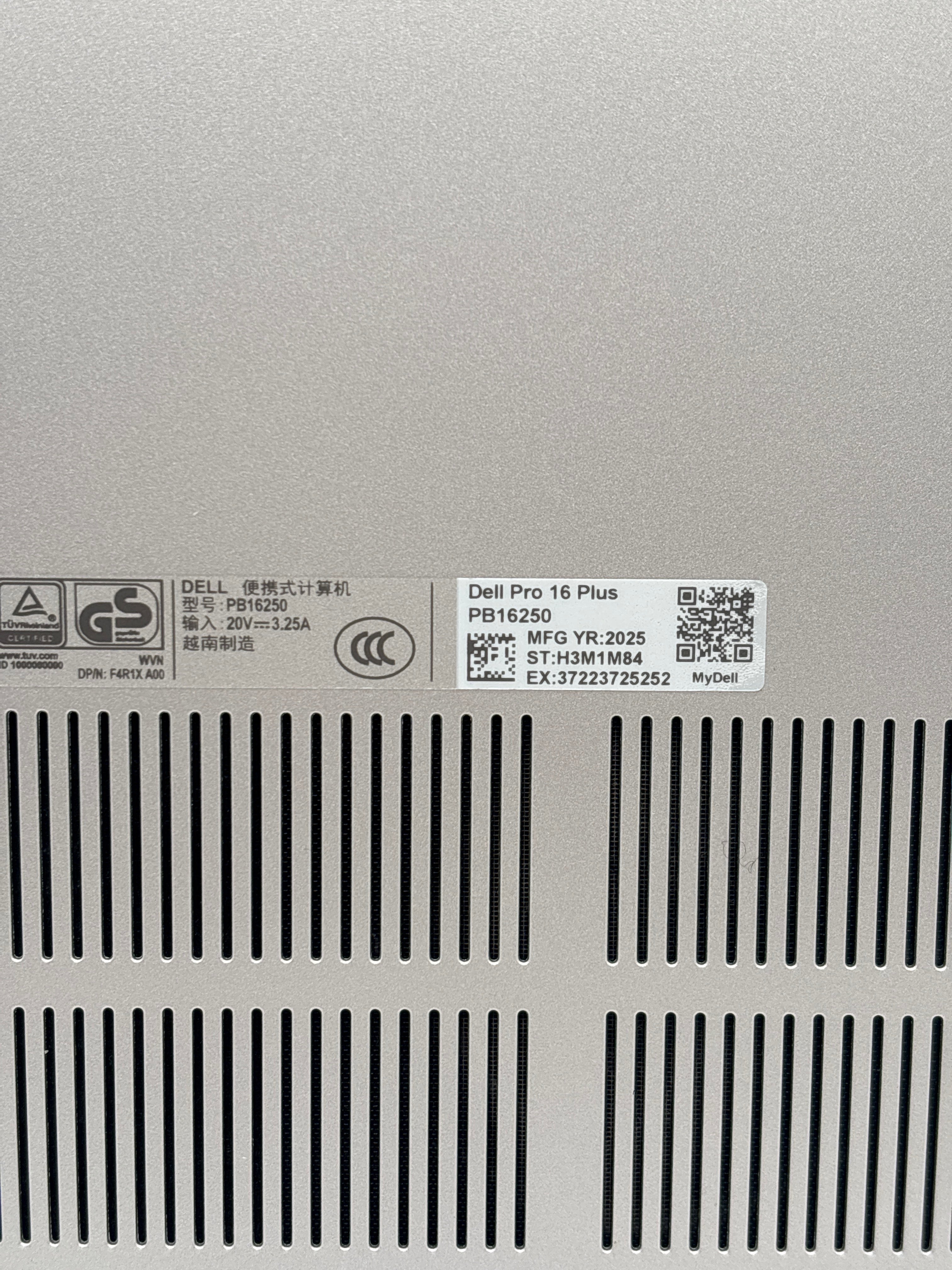 Dell Pro 16 Plus PB16250 Ultra 7 32 GB RAM 512 GB SSD - Warranty
