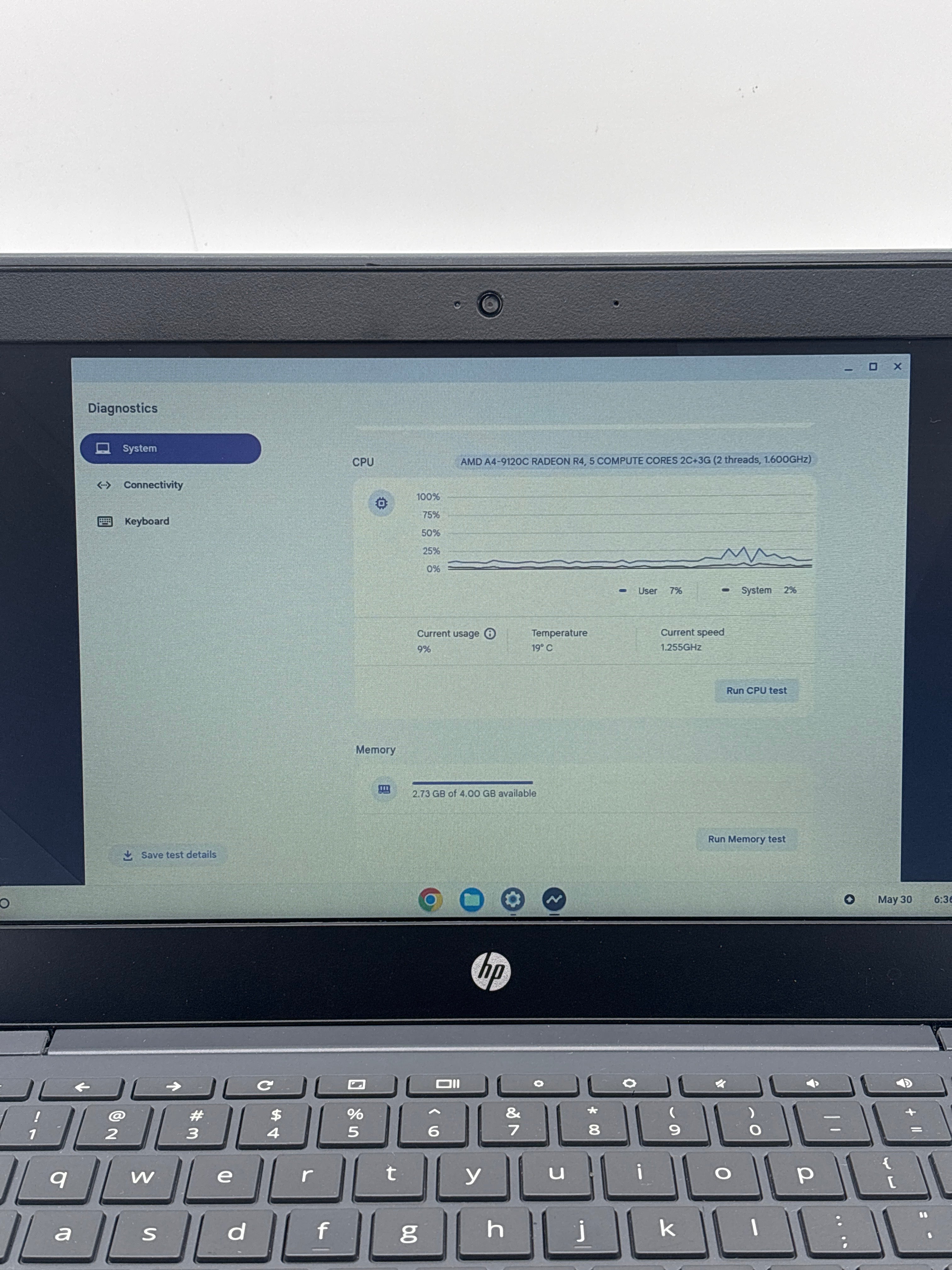 HP Chromebook 11A G8 11.6" AMD A4-9120C 4GB RAM 32GB eMMC
