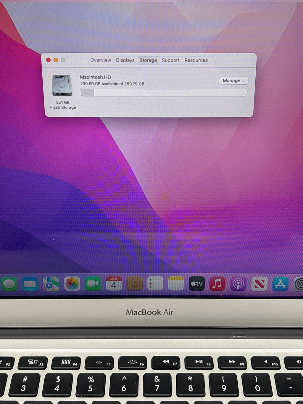 Apple MacBook Air 13" 2015 A1466 i5 1.6GHz 4GB RAM 256GB SSD