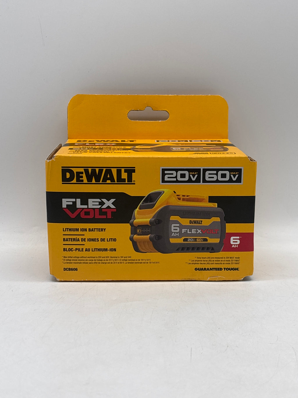 DeWalt DCB606 FlexVolt 20V/60V MAX 6.0Ah Lithium-Ion Battery - New