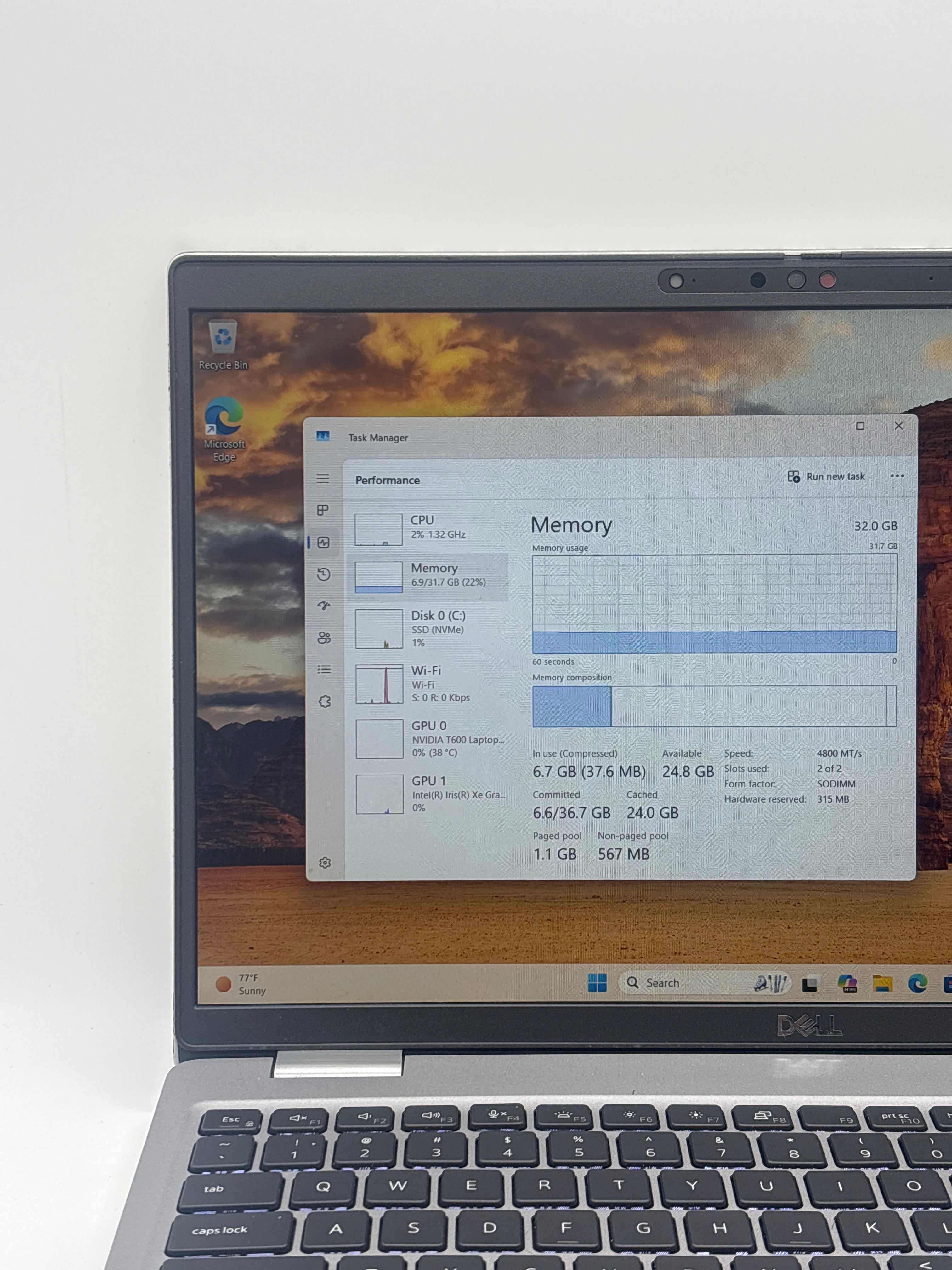 Dell Precision 3571 i7-12800H 32 GB RAM 512 GB SSD