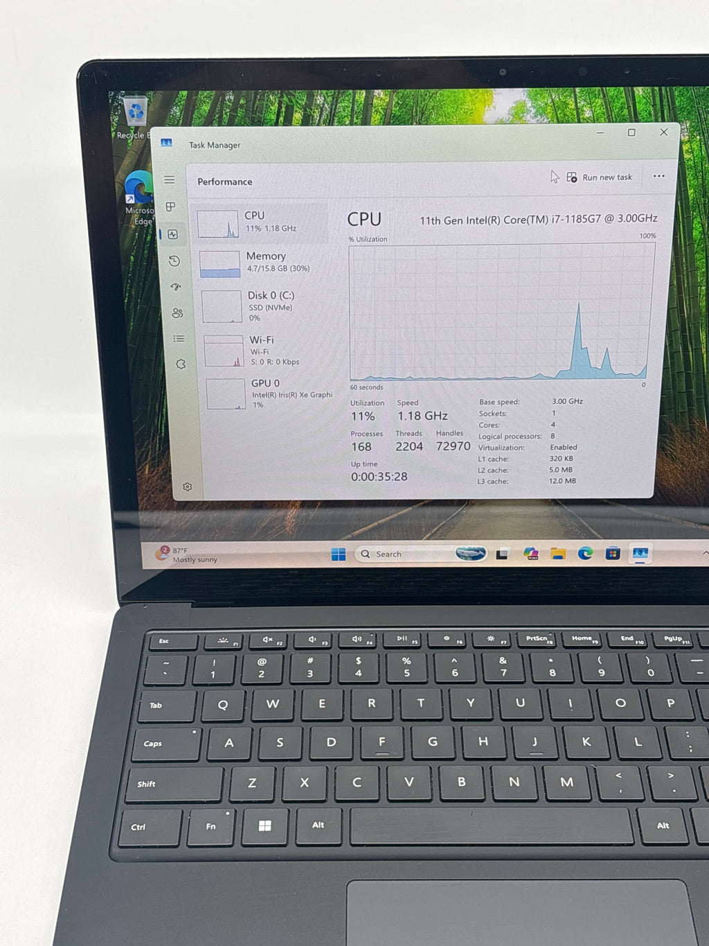 Microsoft Surface Laptop 4 1951 i7-1185G7 16GB RAM 256GB SSD - Remotely Managed