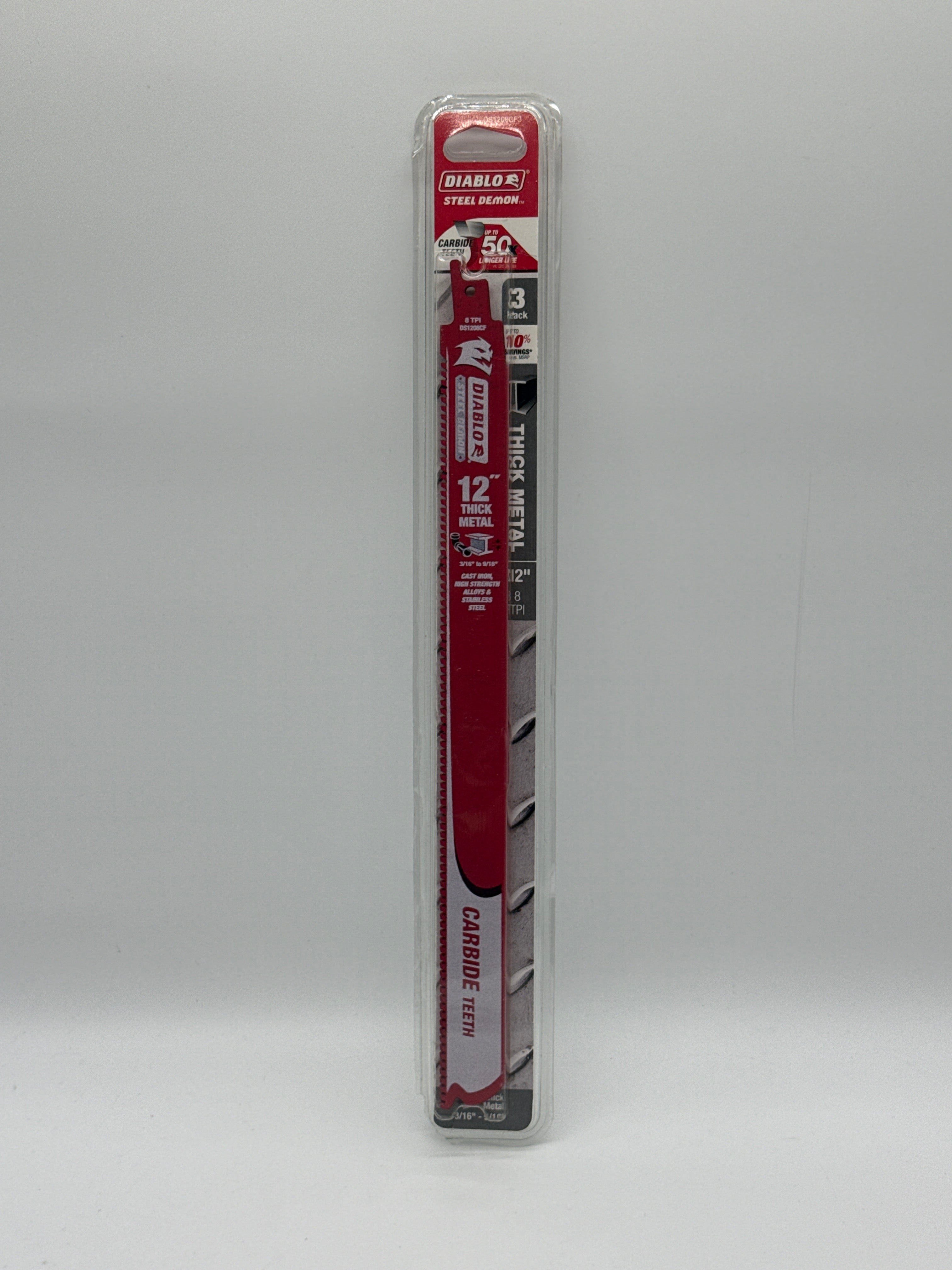 Diablo DS1208CF3 Reciprocating Saw Blade - 3 Pack Total 6 Blades