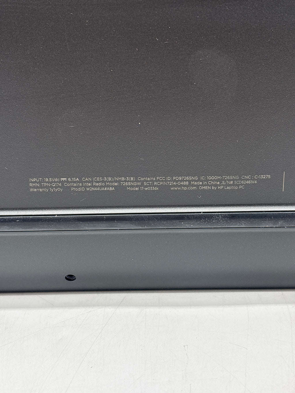 HP OMEN 17-W003DX i7-6700HQ 12GB RAM 1TB HDD GTX 965M - For Parts (No Power)