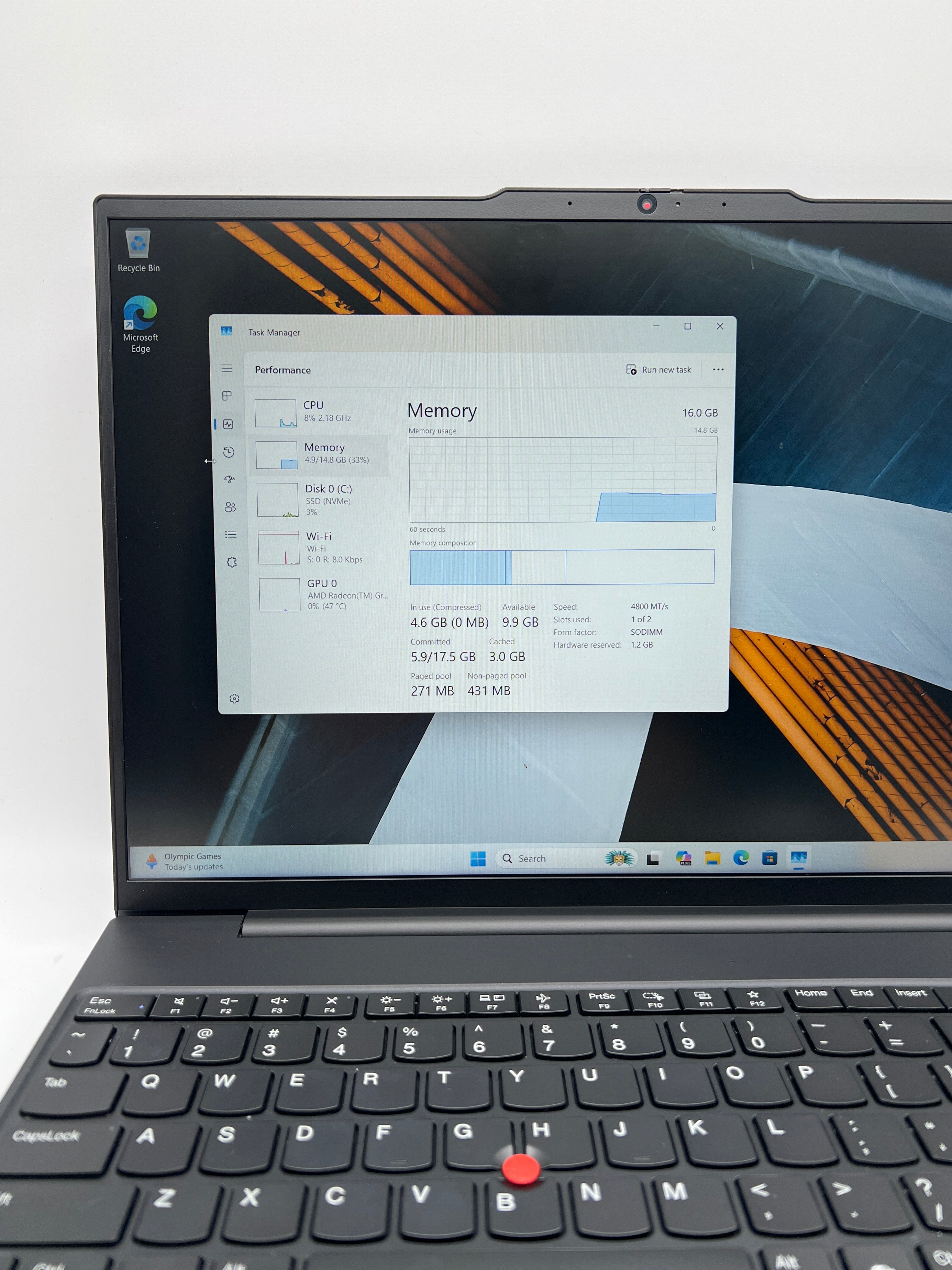 Lenovo ThinkPad E16 Gen 2 Ryzen 5 7535U 16GB RAM 512GB SSD - Used