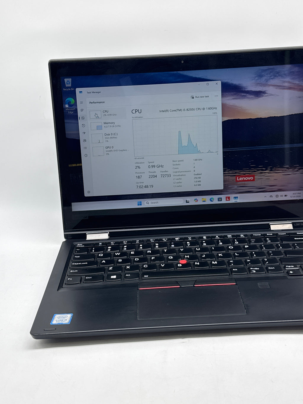 Lenovo ThinkPad L380 Yoga 13.3" Core i5-8250U 8GB 256GB SSD - For Parts