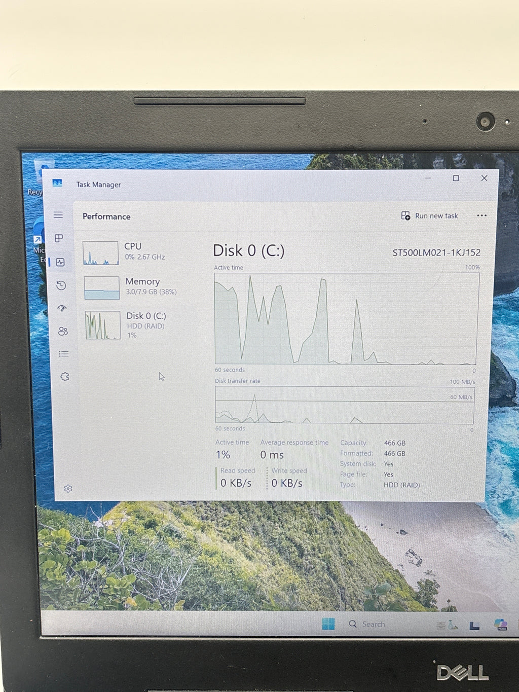 Dell Latitude 3590 i7 8th Gen 8GB RAM 512GB SSD - Bad Battery