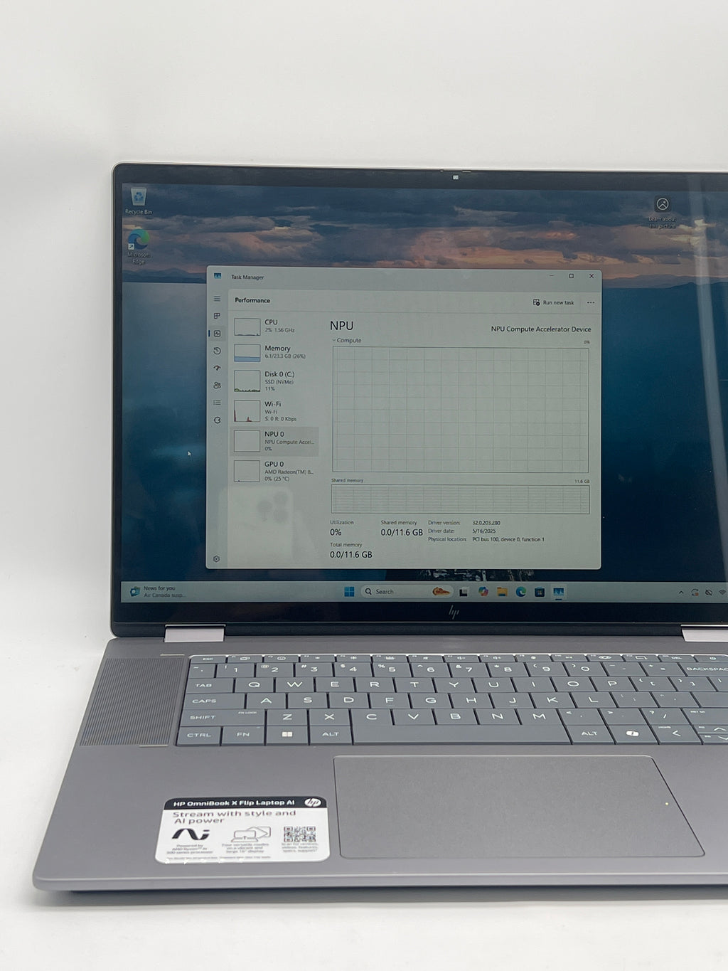 HP Omnibook X Flip Ryzen AI 7 350 24GB RAM 1TB SSD - For Parts (READ)