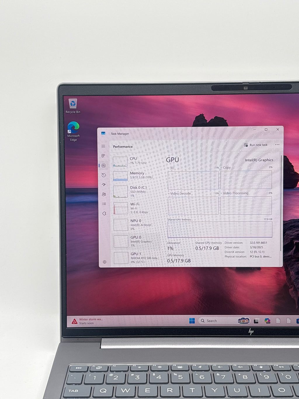 HP ZBook Power G11 Ultra 7 155H 32GB RAM 512GB SSD RTX 500 Ada