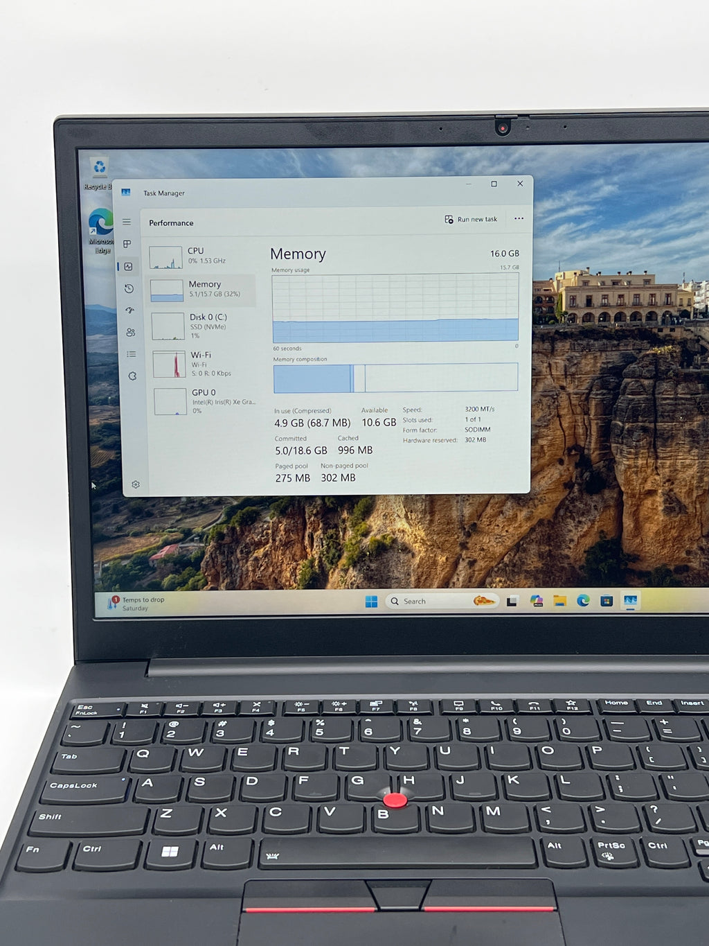 Lenovo ThinkPad E15 Gen 2 i7-1165G7 16GB RAM 512GB SSD - Used