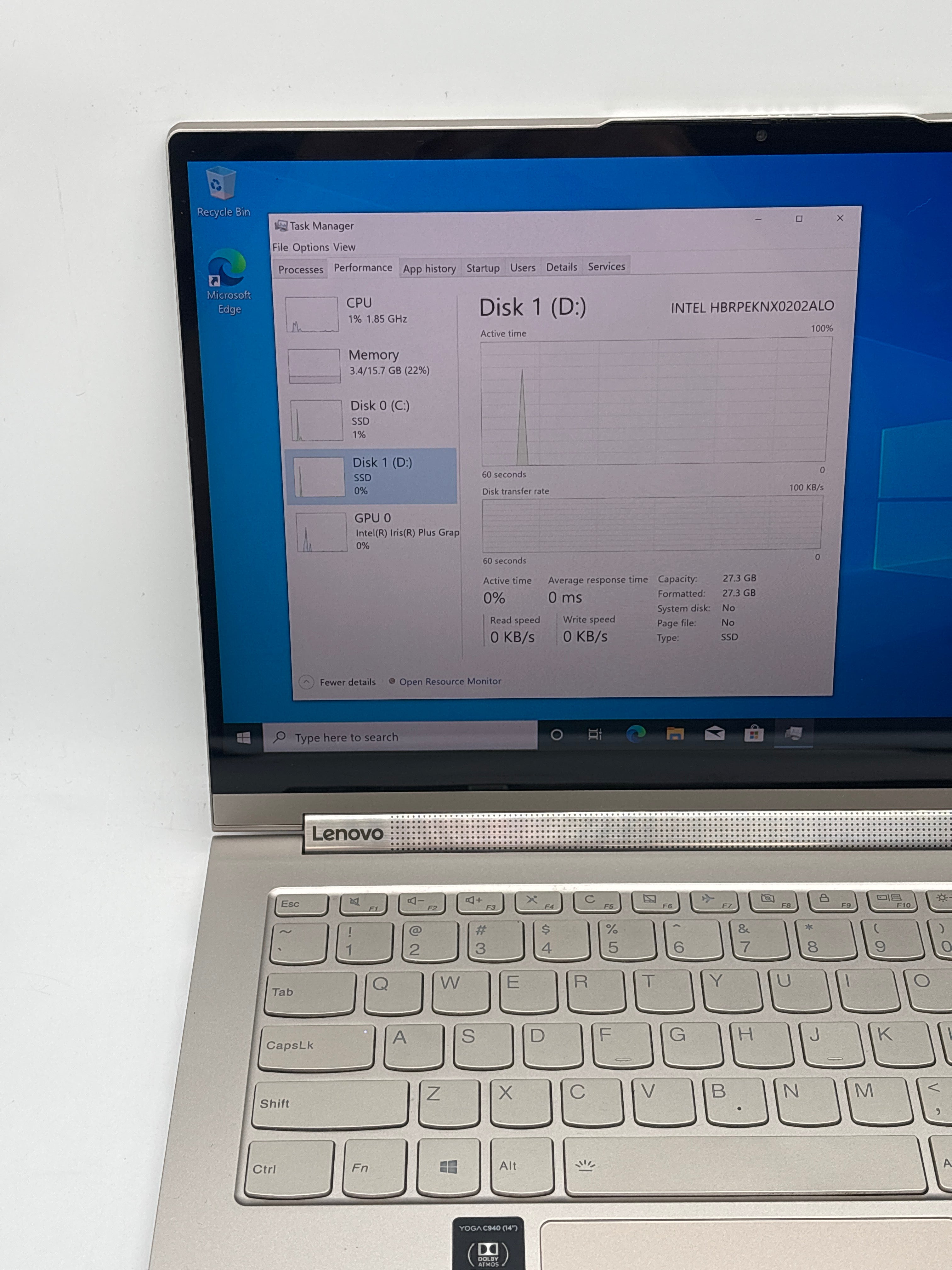 Lenovo Yoga C940-14IIL i7-1065G7 16GB RAM 512GB SSD