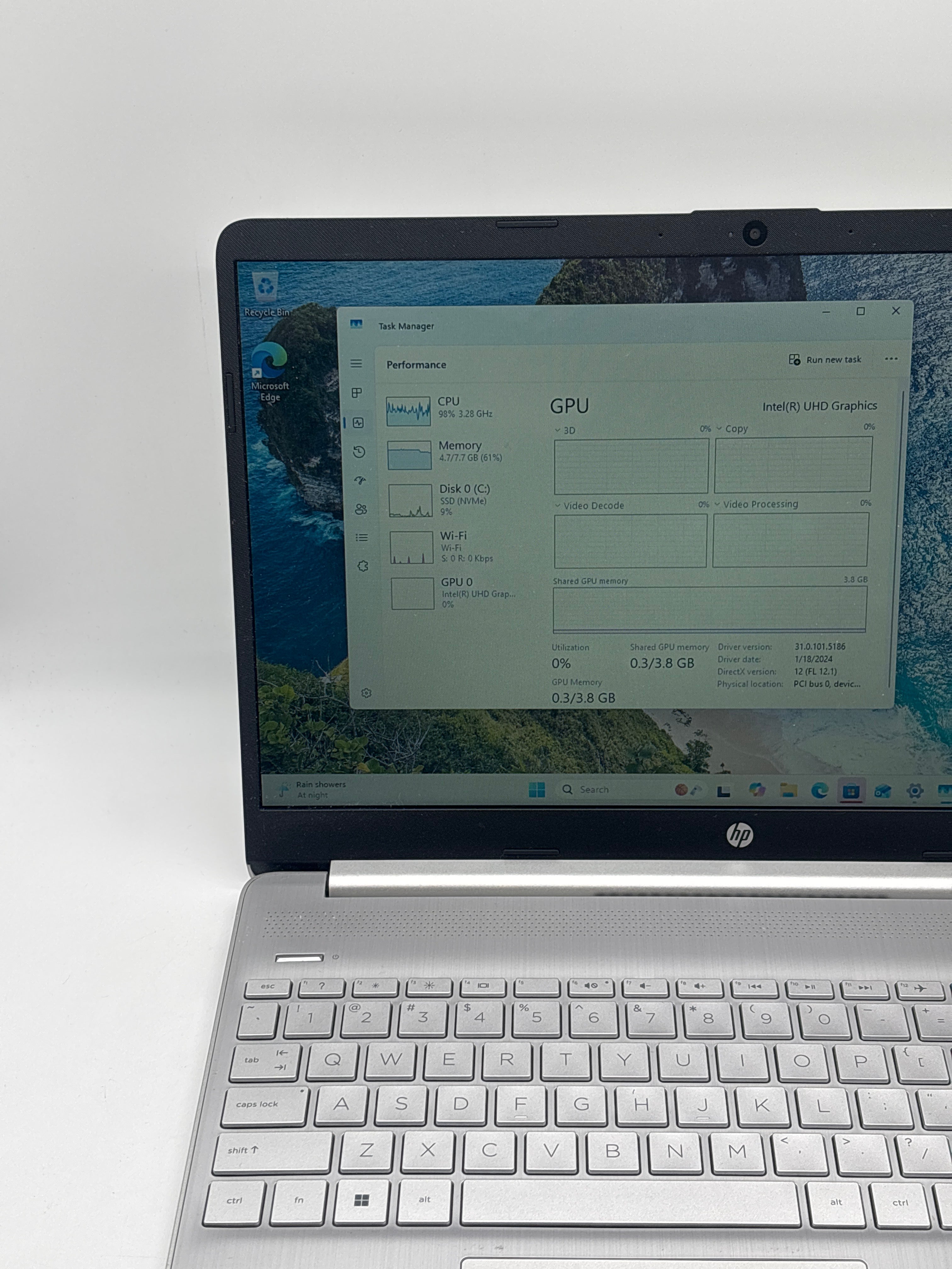 HP 15-DY2702DX i3-1115G4 8GB RAM 256GB SSD