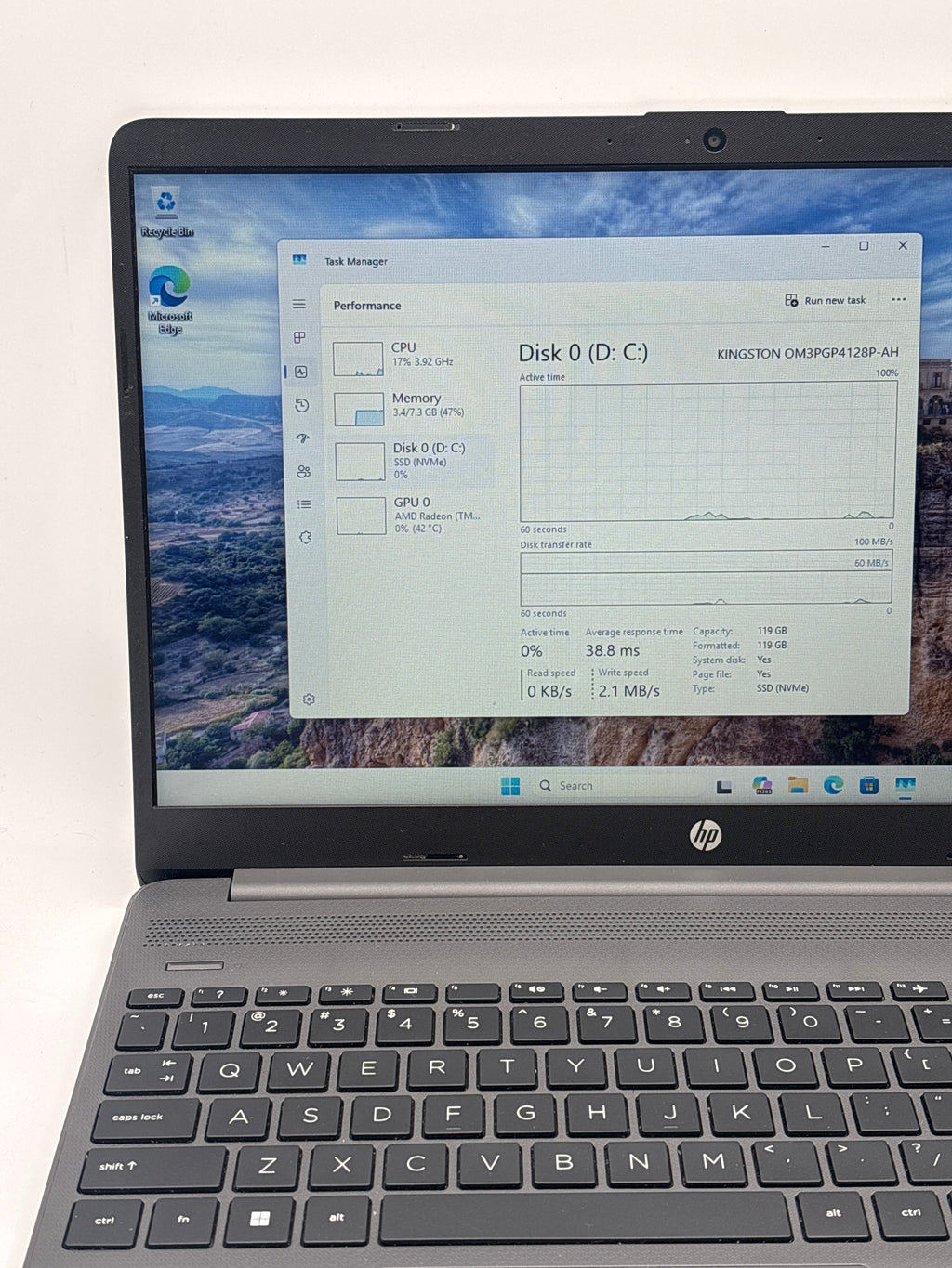 HP 255 G9 Ryzen 3 5425U 8GB RAM 128GB SSD - For Parts (Read DESC)